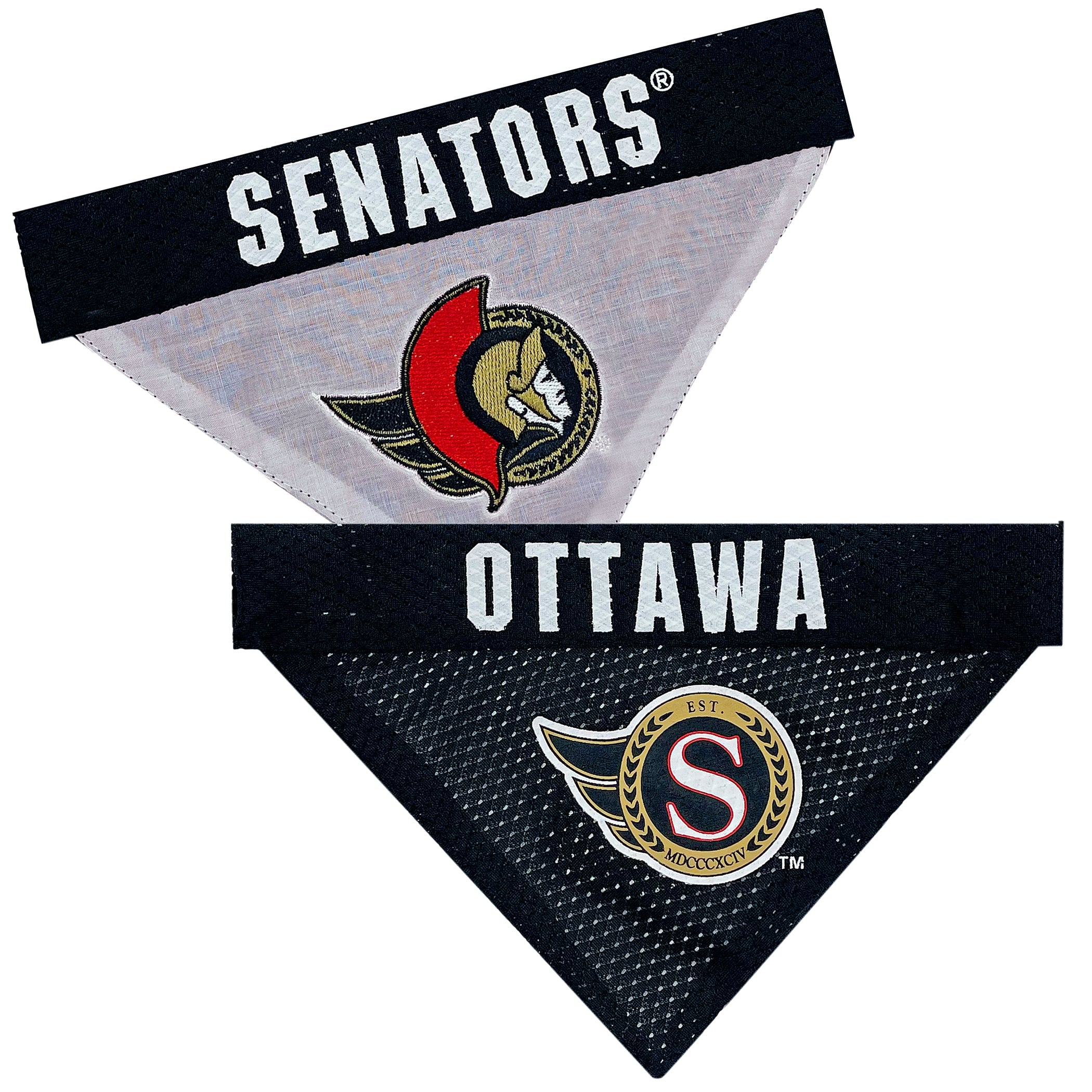 Ottawa Senators Reversible Bandana Pets First - Sports Collectibles, Sports Memorabilia, Sports Fan Shop, Sports Gifts