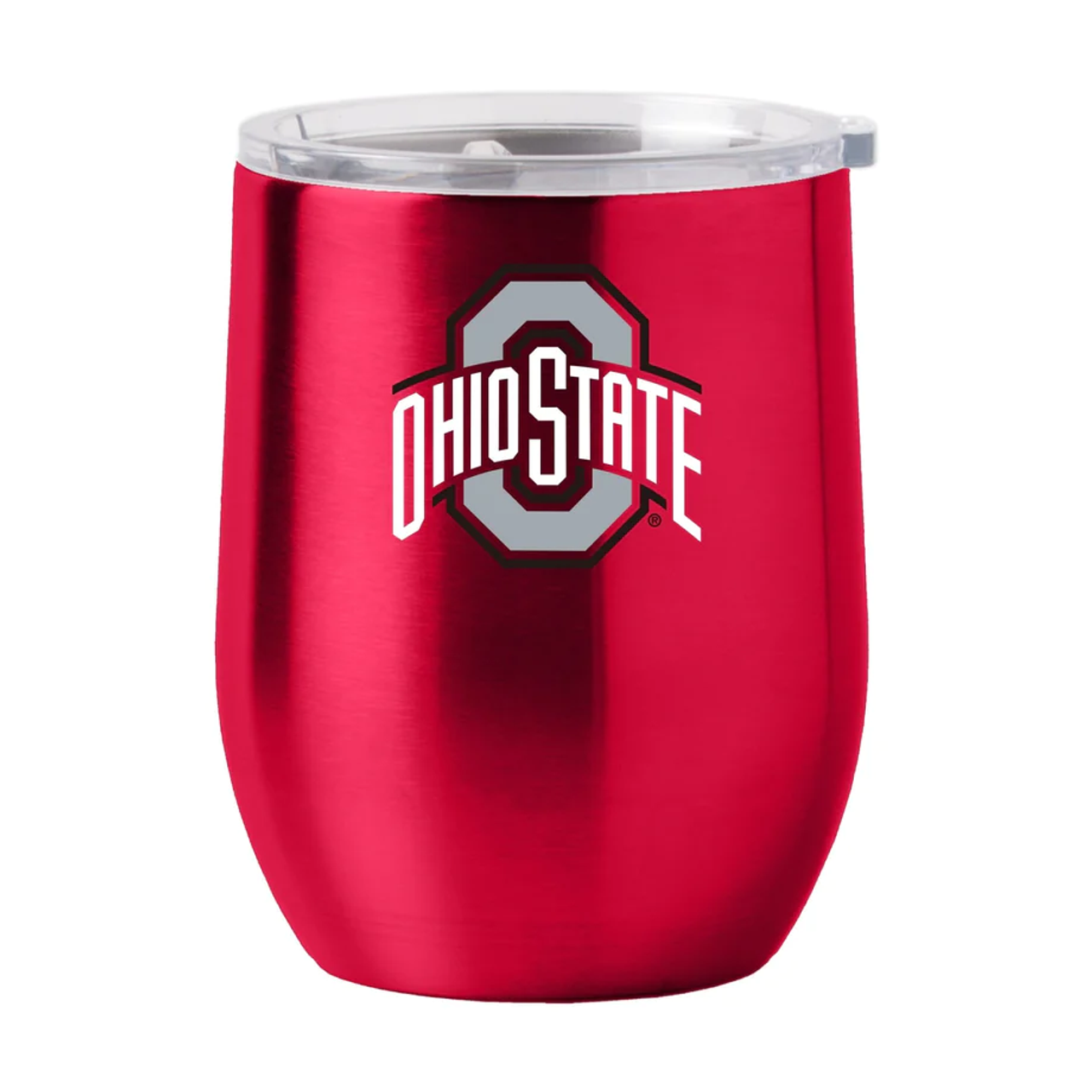 Ohio State Buckeyes Travel Tumbler 16oz Stainless Steel Curved - Sports Collectibles, Sports Memorabilia, Sports Fan Shop, Sports Gifts