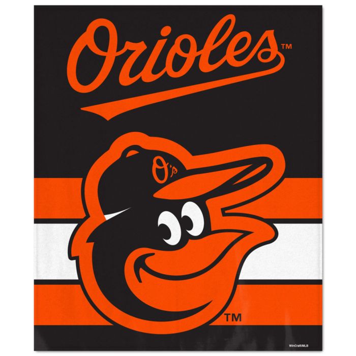 Baltimore Orioles Ultra Soft 50" x 60" Blanket - Sports Collectibles, Sports Memorabilia, Sports Fan Shop, Sports Gifts