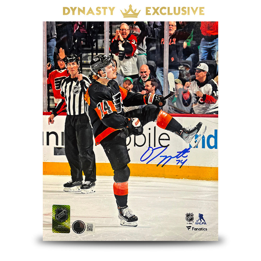 Owen Tippett Goal Celebration Philadelphia Flyers Autographed 11" x 14" Hockey Photo - Sports Collectibles, Sports Memorabilia, Sports Fan Shop, Sports Gifts