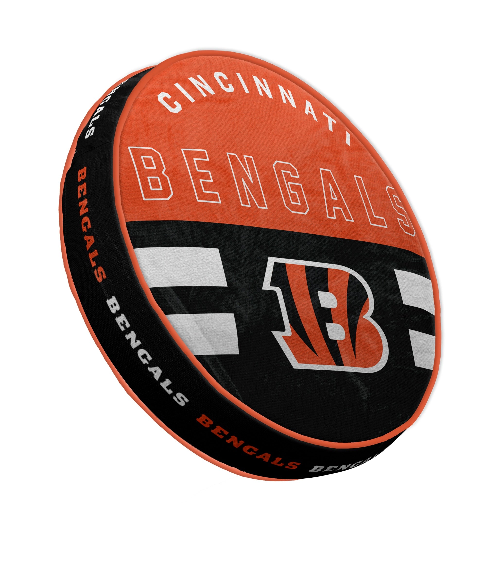 Cincinnati Bengals 15" Plushie Circle Pillow - Sports Gifts, Sports Memorabilia, Sports Collectibles, Fan Shop