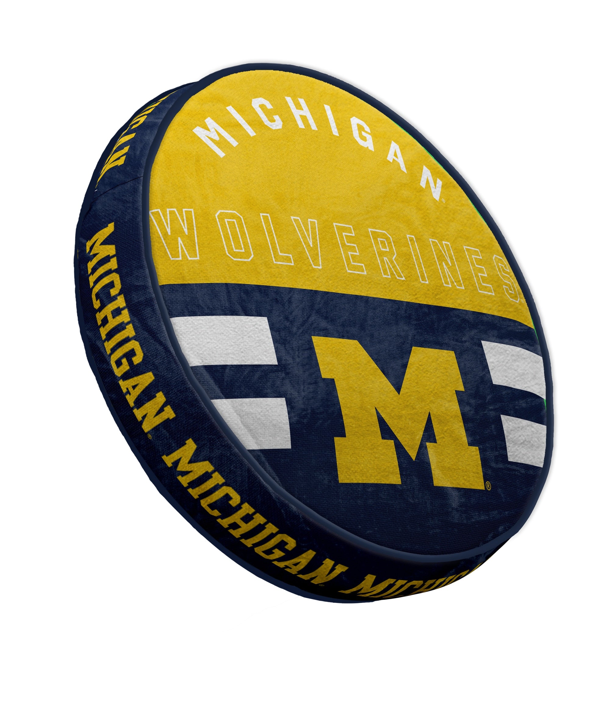 Michigan Wolverines 15" Plushie Circle Pillow - Sports Gifts, Sports Memorabilia, Sports Collectibles, Fan Shop