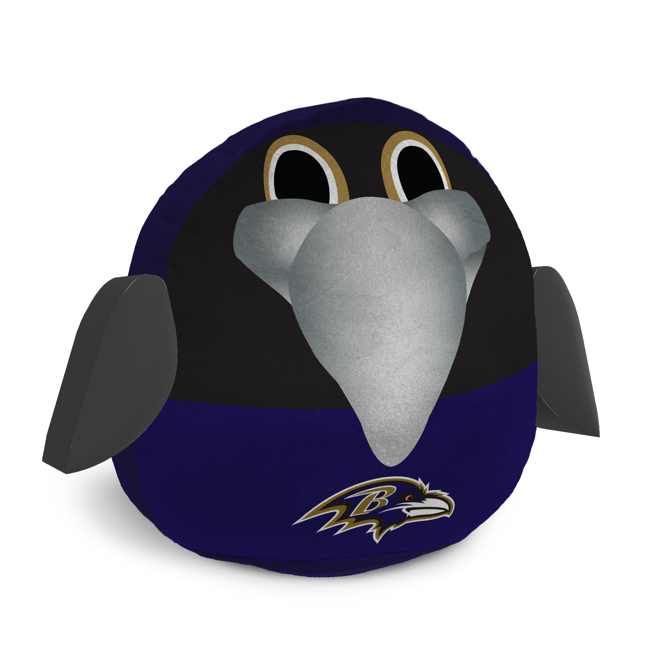 Baltimore Ravens Plushie Mascot Squish Pillow - Sports Gifts, Sports Memorabilia, Sports Collectibles, Fan Shop