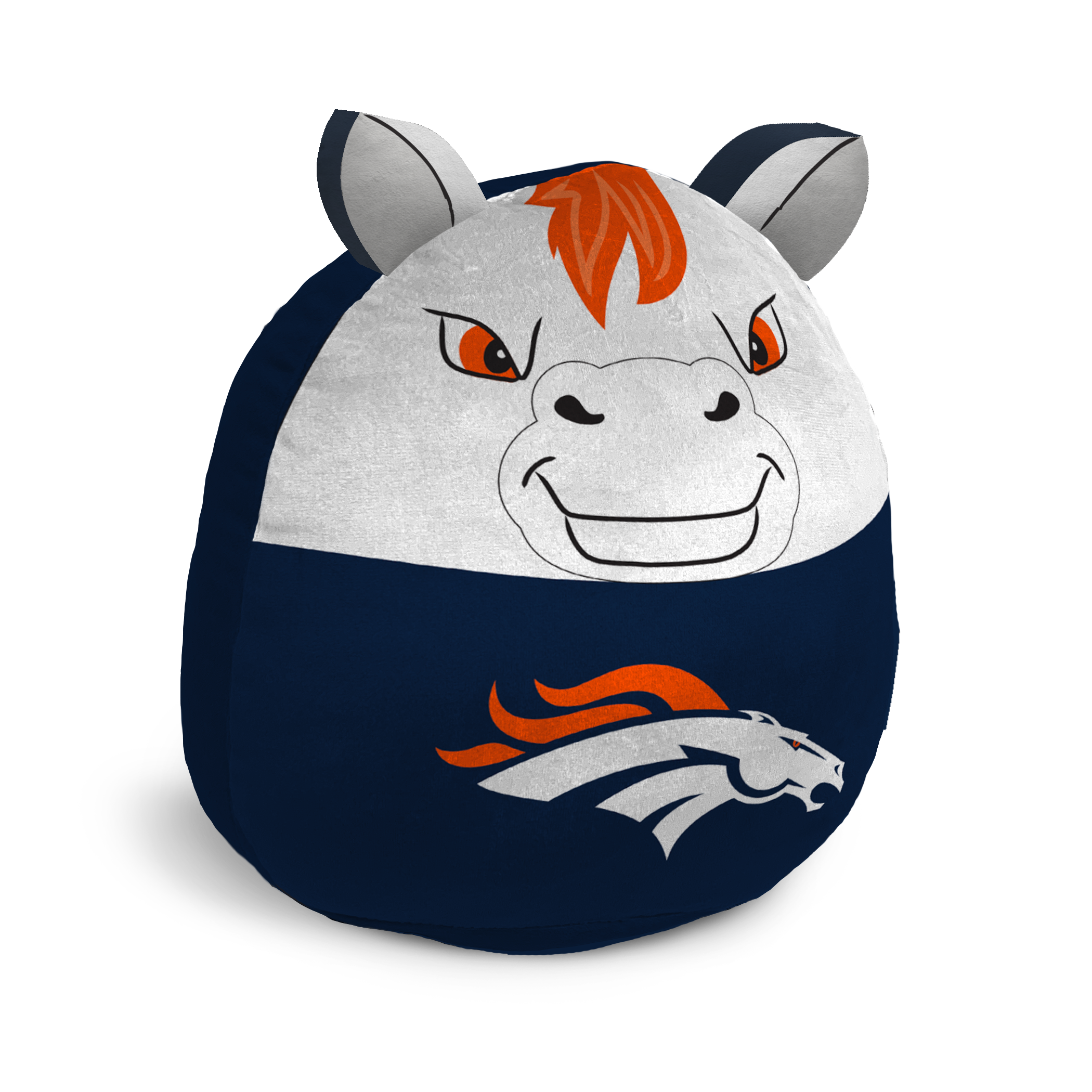 NFL Denver Broncos Plushie Mascot Squish Pillow - Sports Gifts, Sports Memorabilia, Sports Collectibles, Fan Shop
