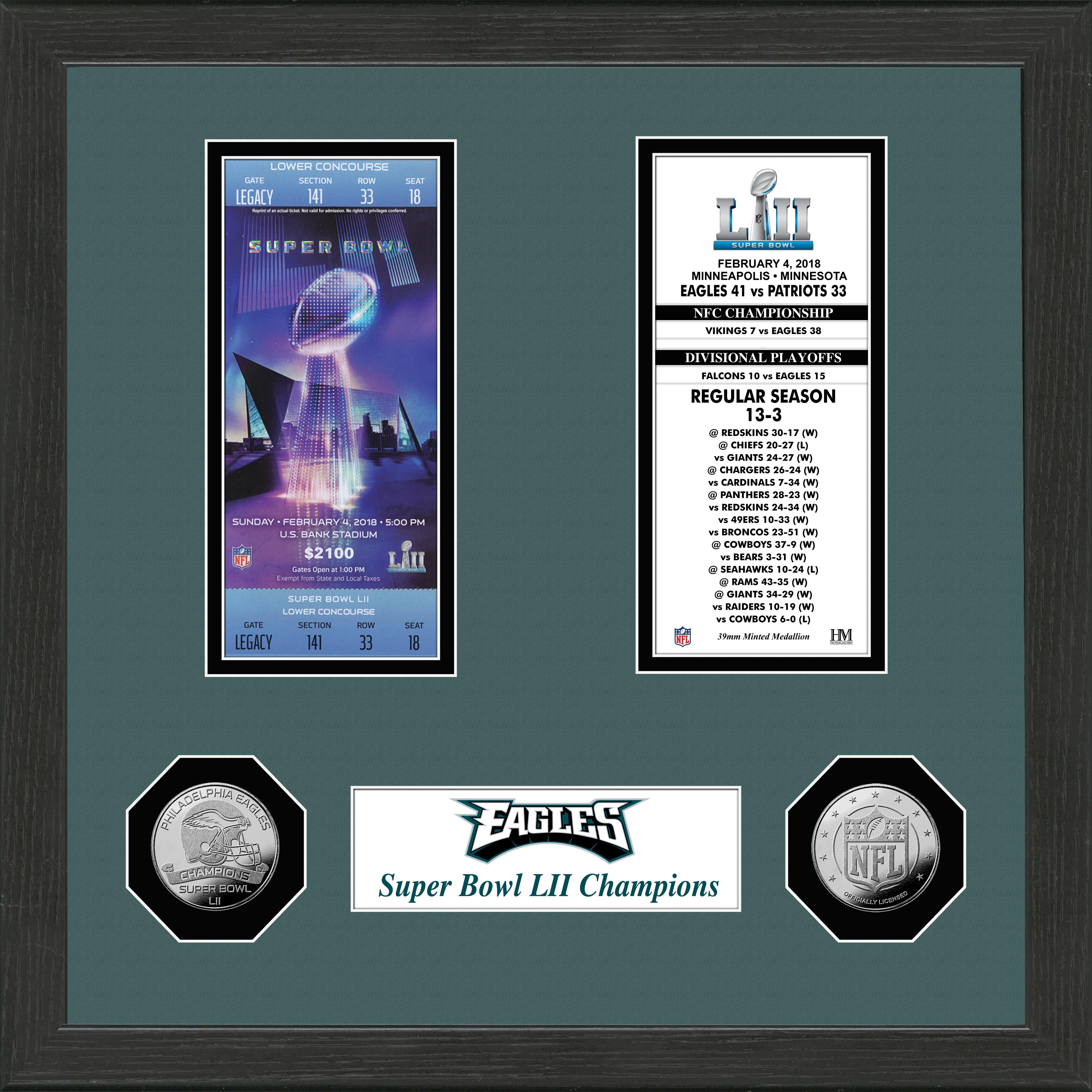Philadelphia Eagles SB Championship Ticket Collection - Sports Collectibles, Sports Memorabilia, Sports Fan Shop, Sports Gifts