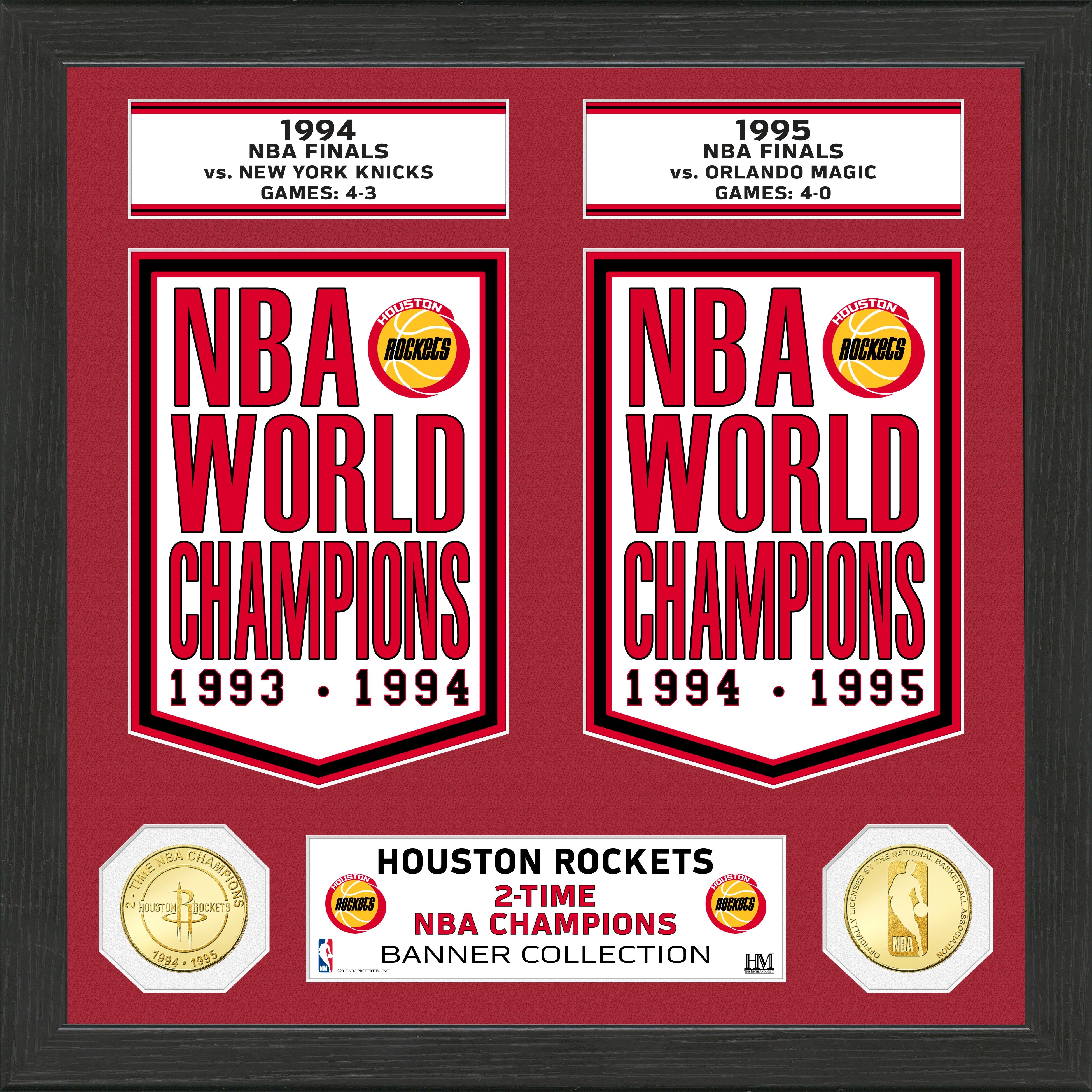 Houston Rockets "Banner" Bronze Coin Photo Mint - Sports Collectibles, Sports Memorabilia, Sports Fan Shop, Sports Gifts
