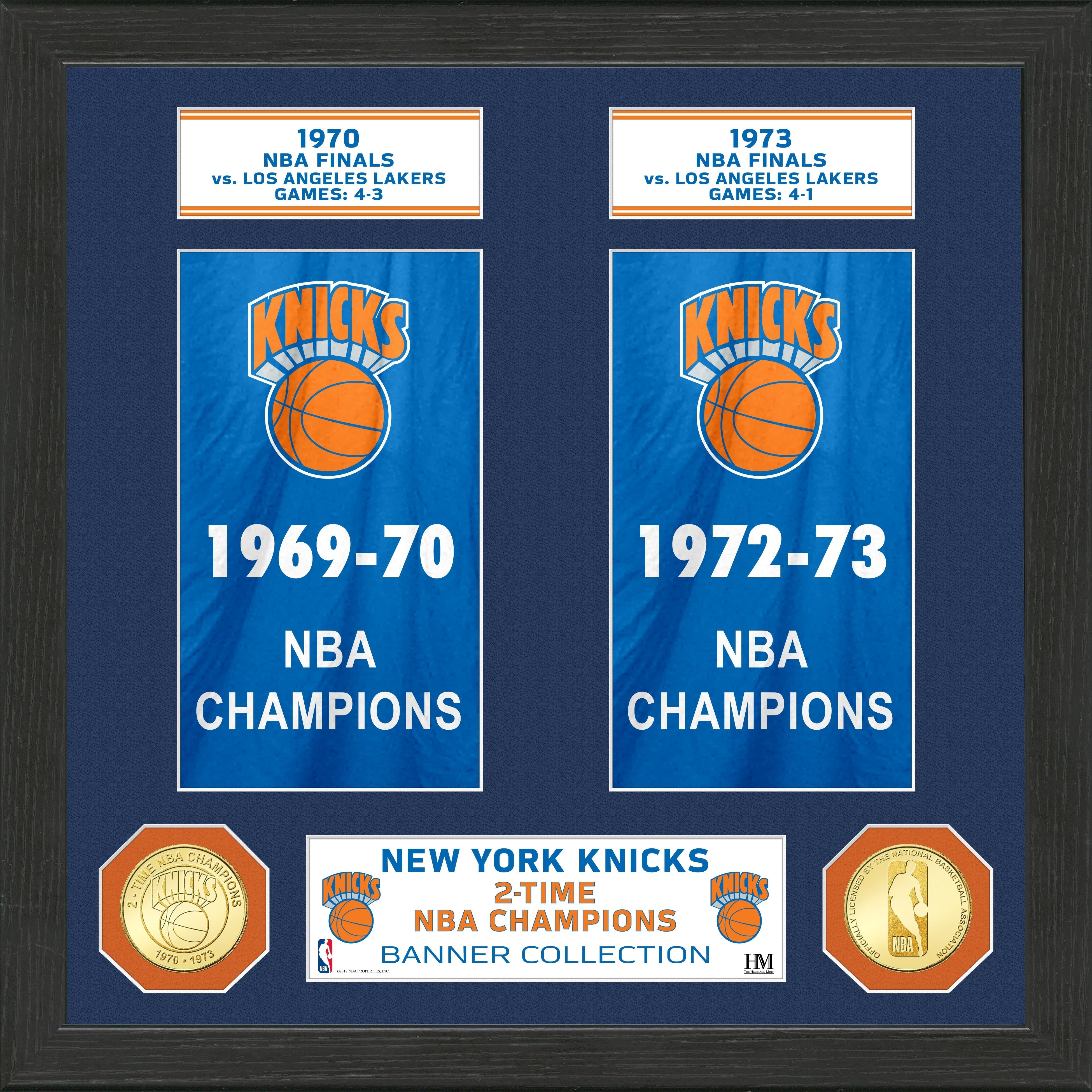 New York Knicks "Banner" Bronze Coin Photo Mint - Sports Collectibles, Sports Memorabilia, Sports Fan Shop, Sports Gifts
