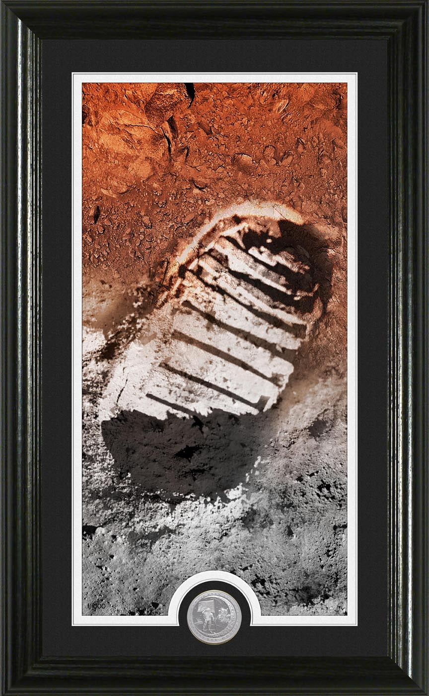 Moon Landing Footprint Supreme Photomint - Sports Collectibles, Sports Memorabilia, Sports Fan Shop, Sports Gifts