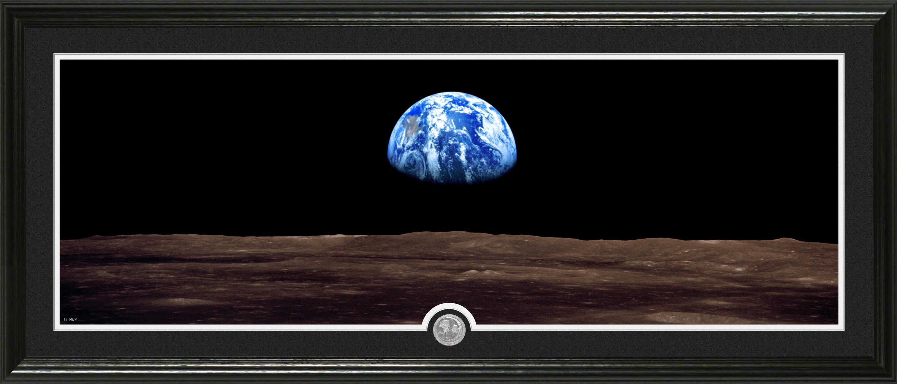 Apollo Moon Landing Wide Pano Silver Coin Photo Mint - Sports Collectibles, Sports Memorabilia, Sports Fan Shop, Sports Gifts