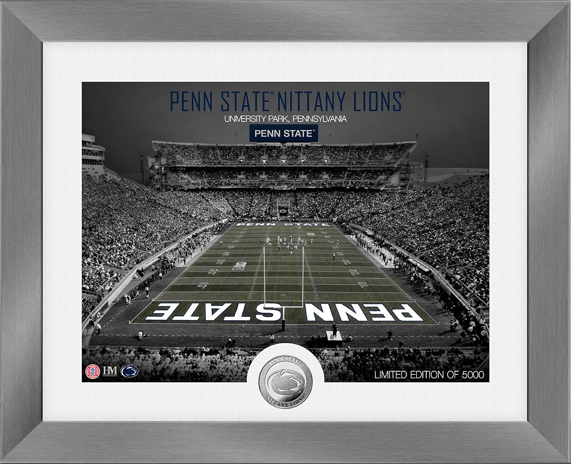 Penn State Nittany Lions Art Deco Stadium Silver Coin Photo Mint - Sports Collectibles, Sports Memorabilia, Sports Fan Shop, Sports Gifts