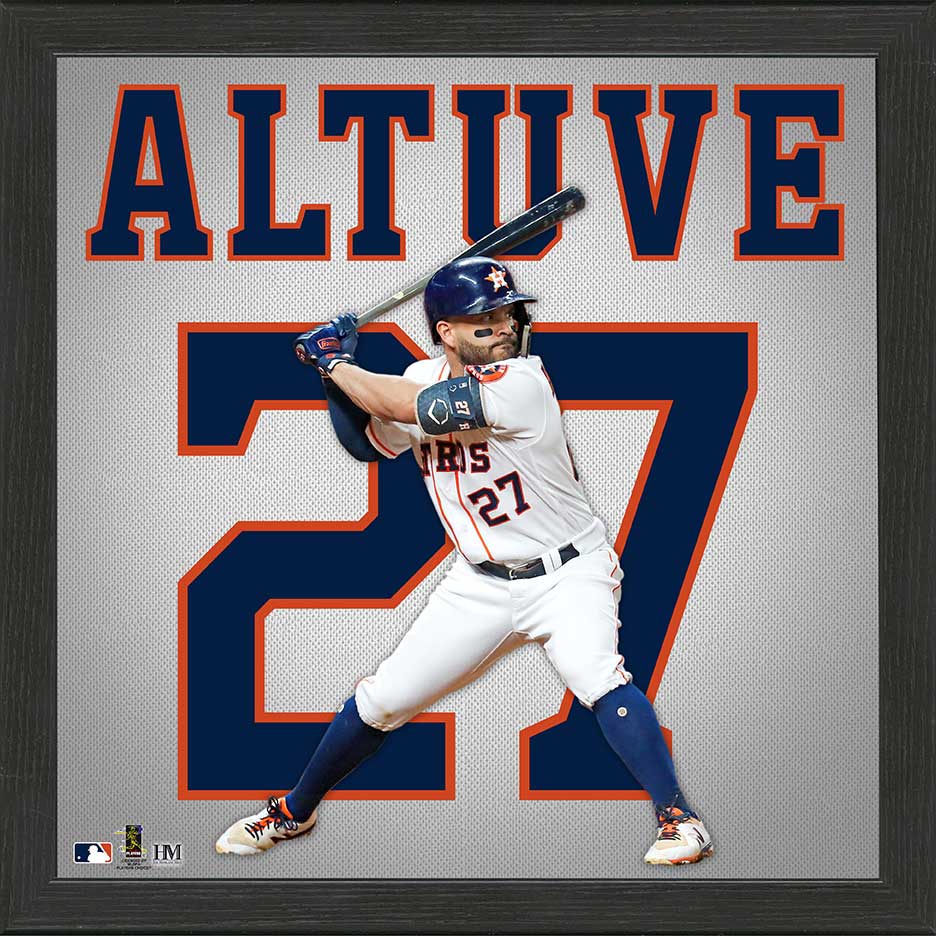 Jose Altuve Impact Jersey Framed Photo - Sports Collectibles, Sports Memorabilia, Sports Fan Shop, Sports Gifts