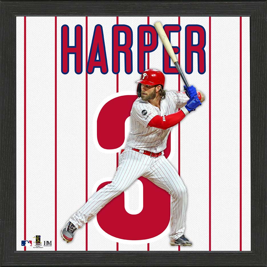 Bryce Harper Impact Jersey Framed Photo - Sports Collectibles, Sports Memorabilia, Sports Fan Shop, Sports Gifts