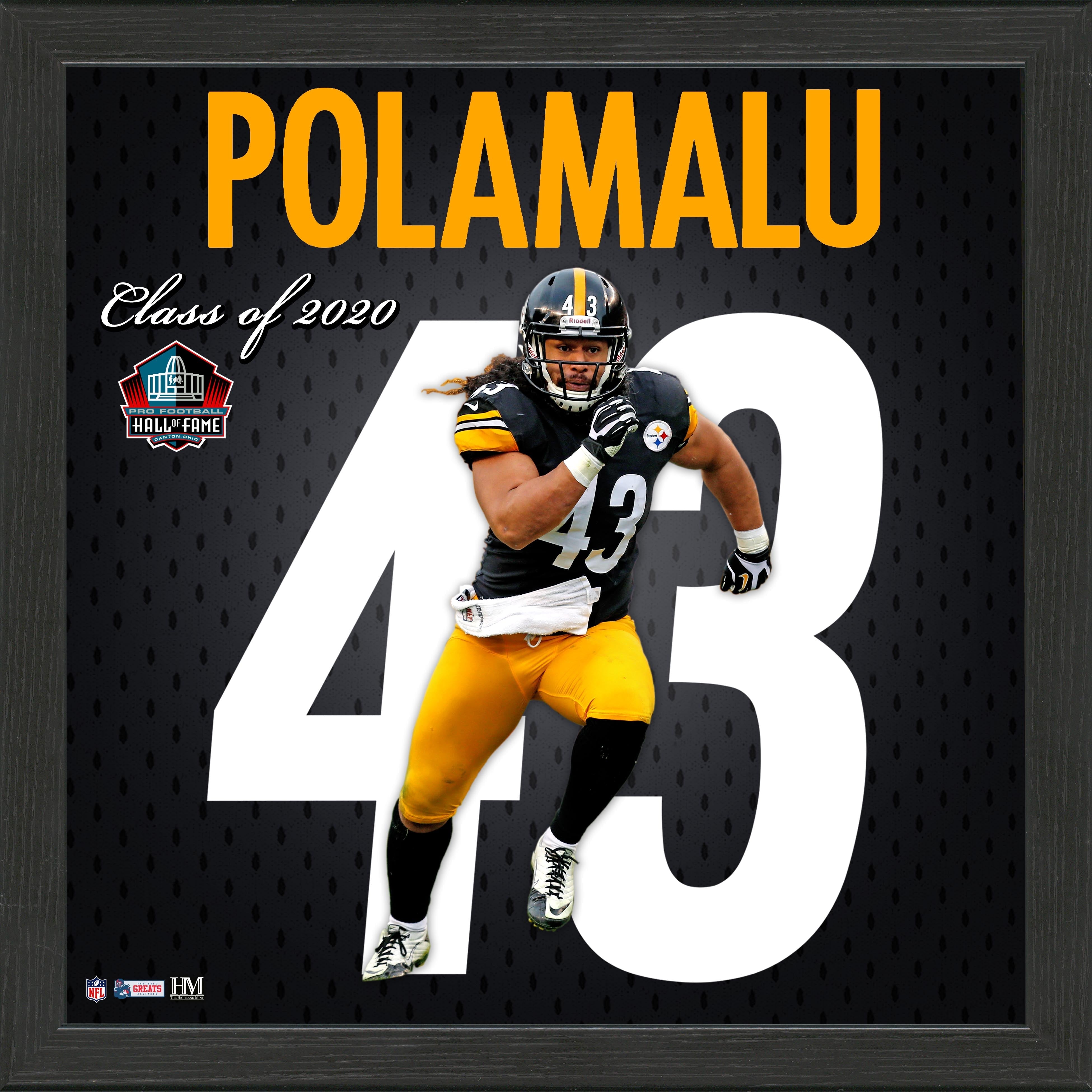 Troy Polamalu Impact Jersey Framed Photo - Sports Collectibles, Sports Memorabilia, Sports Fan Shop, Sports Gifts