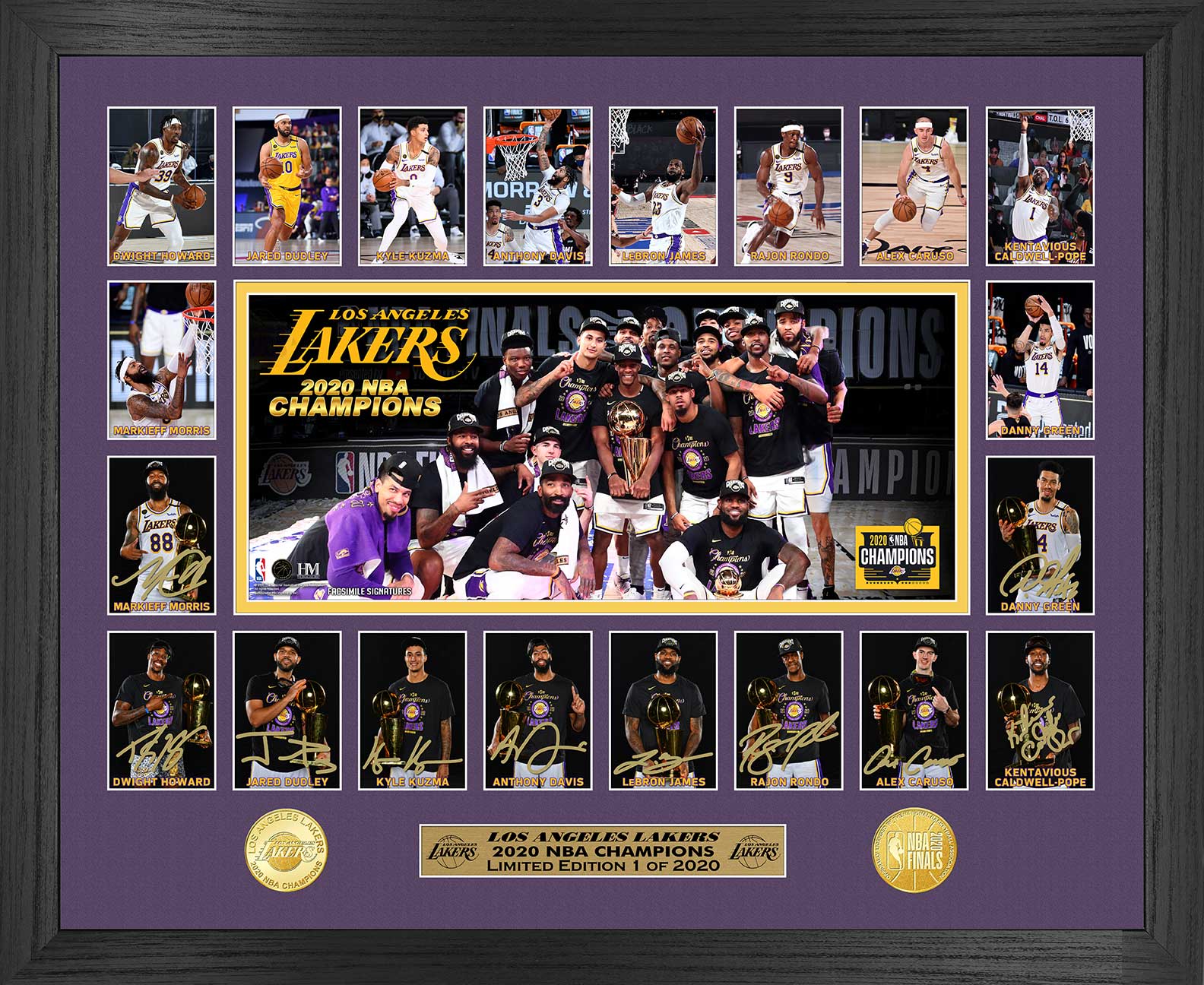 2020 NBA Champions Memorable Moments Los Angeles Lakers Bronze Coin Photo Mint - Sports Collectibles, Sports Memorabilia, Sports Fan Shop, Sports Gifts