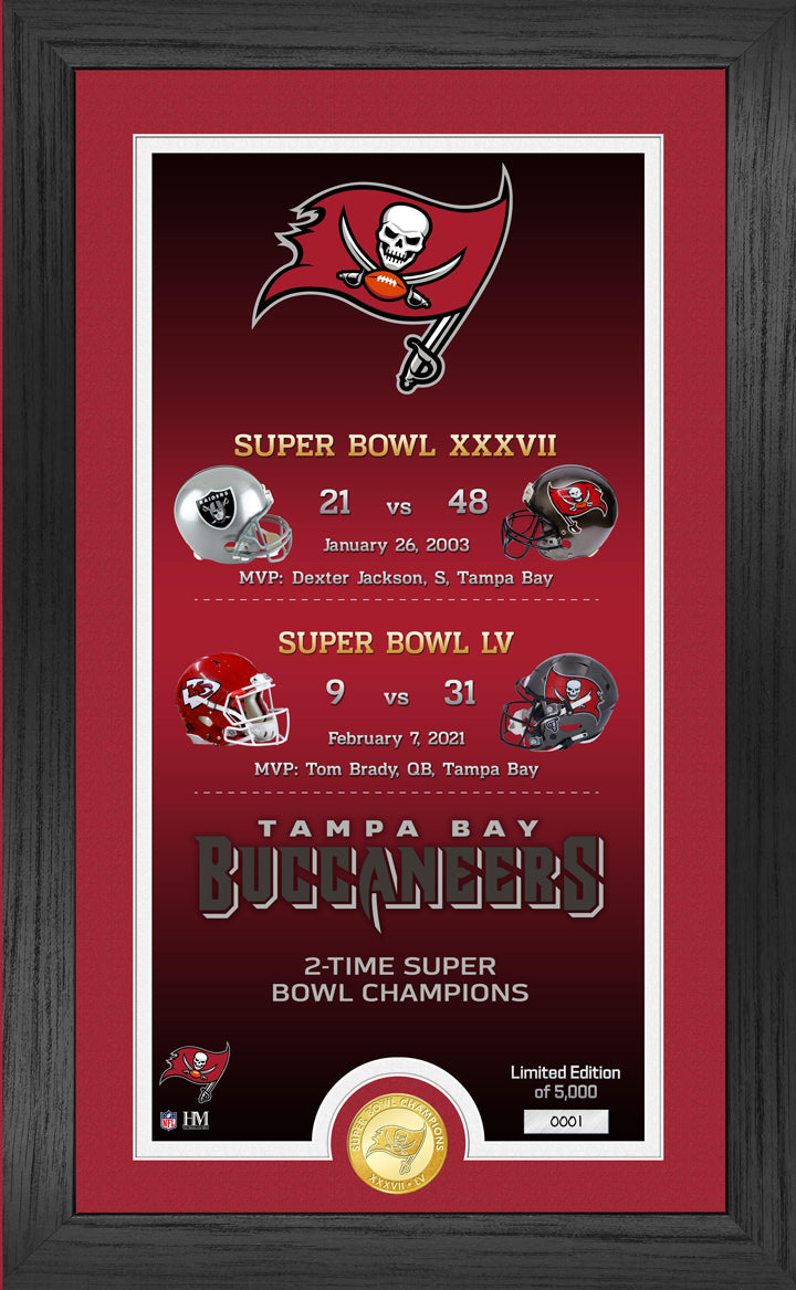 Tampa Bay Buccaneers "Legacy" Bronze Coin Photo Mint - Sports Collectibles, Sports Memorabilia, Sports Fan Shop, Sports Gifts