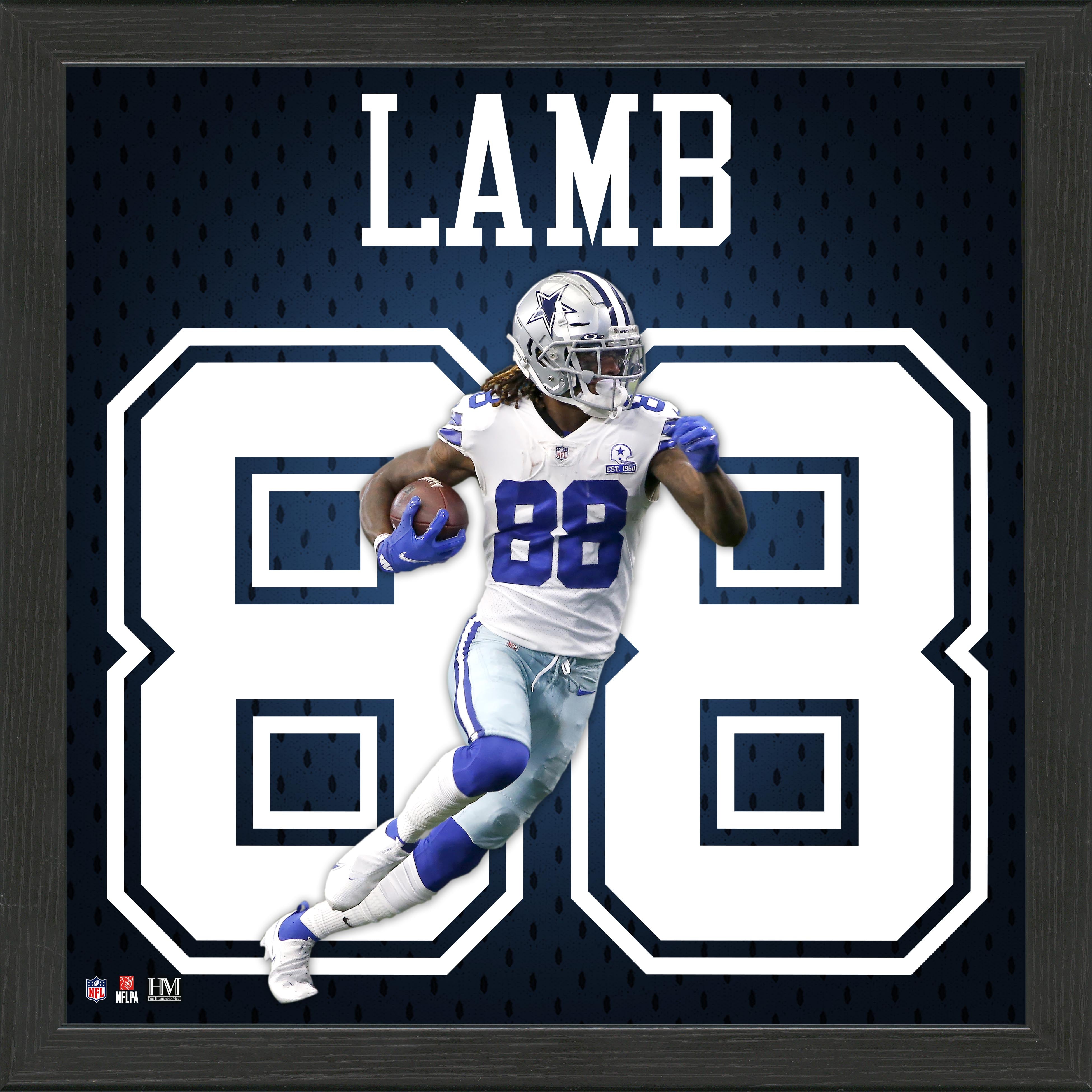 CeeDee Lamb Impact Jersey Frame - Sports Collectibles, Sports Memorabilia, Sports Fan Shop, Sports Gifts