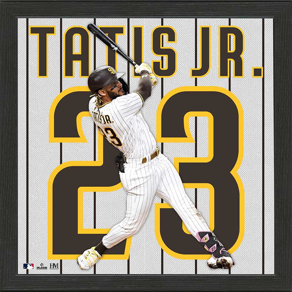 Fernando Tatis Jr Impact Jersey Frame - Sports Collectibles, Sports Memorabilia, Sports Fan Shop, Sports Gifts