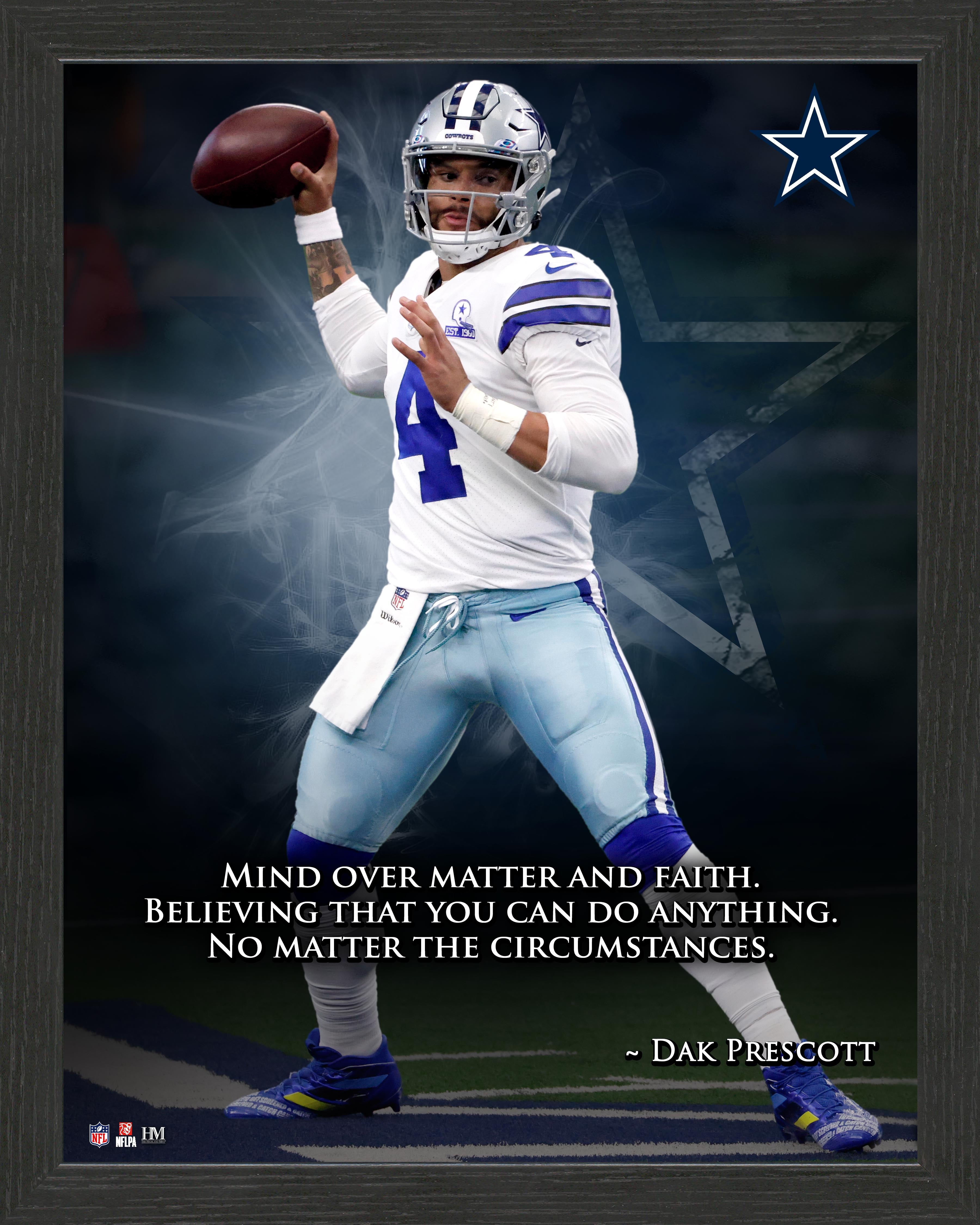 Dak Prescott Inspiration Frame - Sports Collectibles, Sports Memorabilia, Sports Fan Shop, Sports Gifts