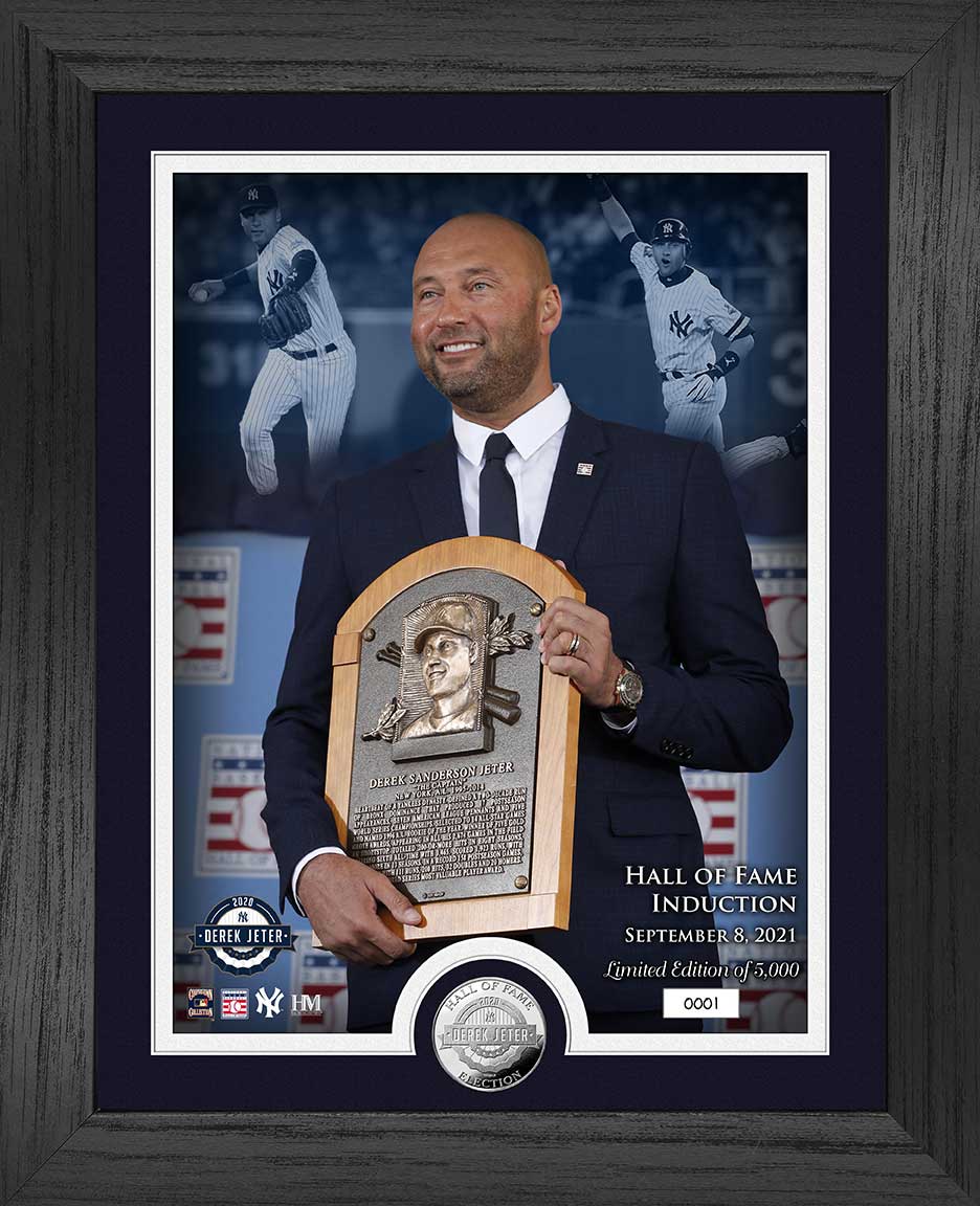 Derek Jeter Induction Day Silver Coin Photo Mint - Sports Collectibles, Sports Memorabilia, Sports Fan Shop, Sports Gifts