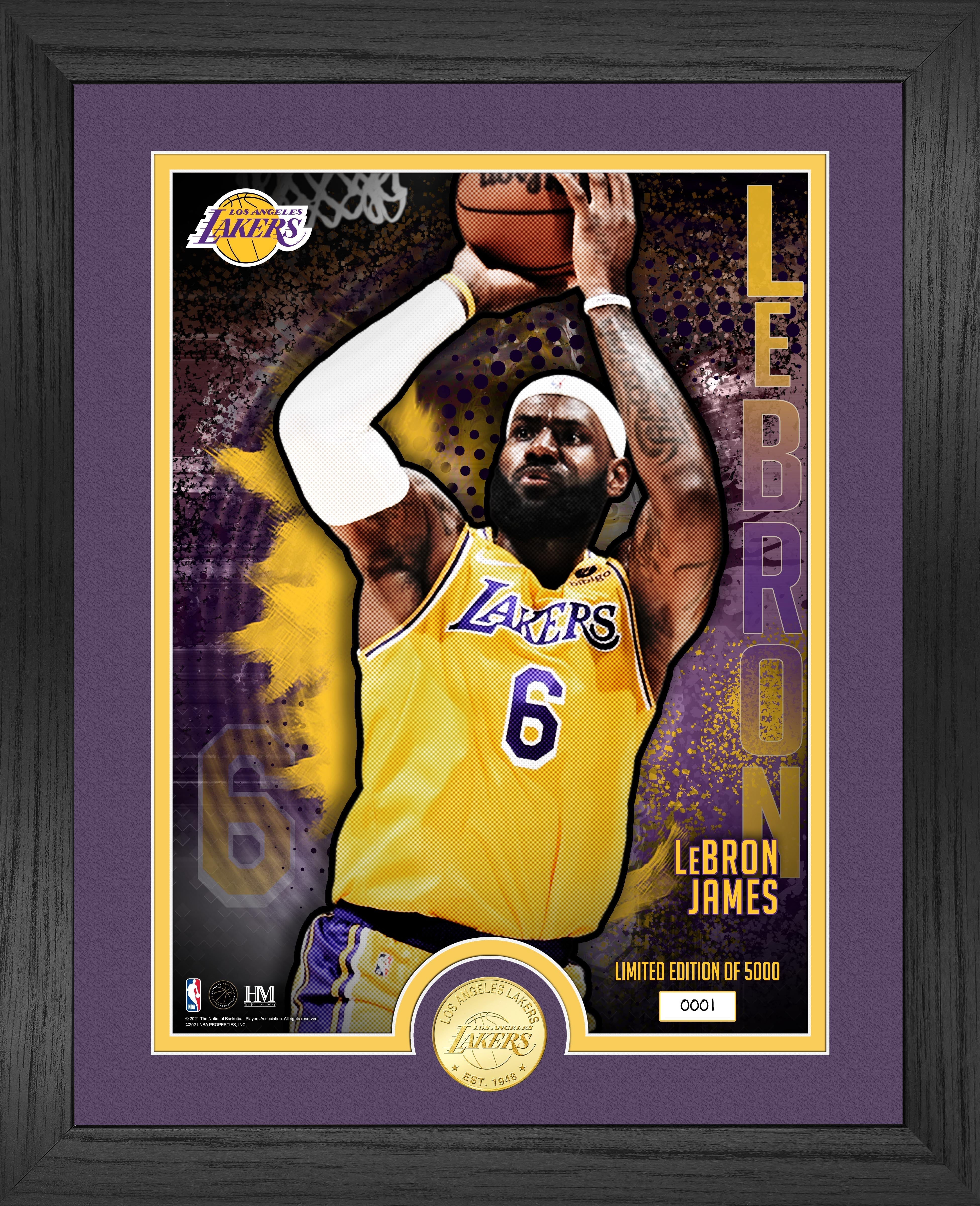 LeBron James Dominator Bronze Coin Photo Mint - Sports Collectibles, Sports Memorabilia, Sports Fan Shop, Sports Gifts