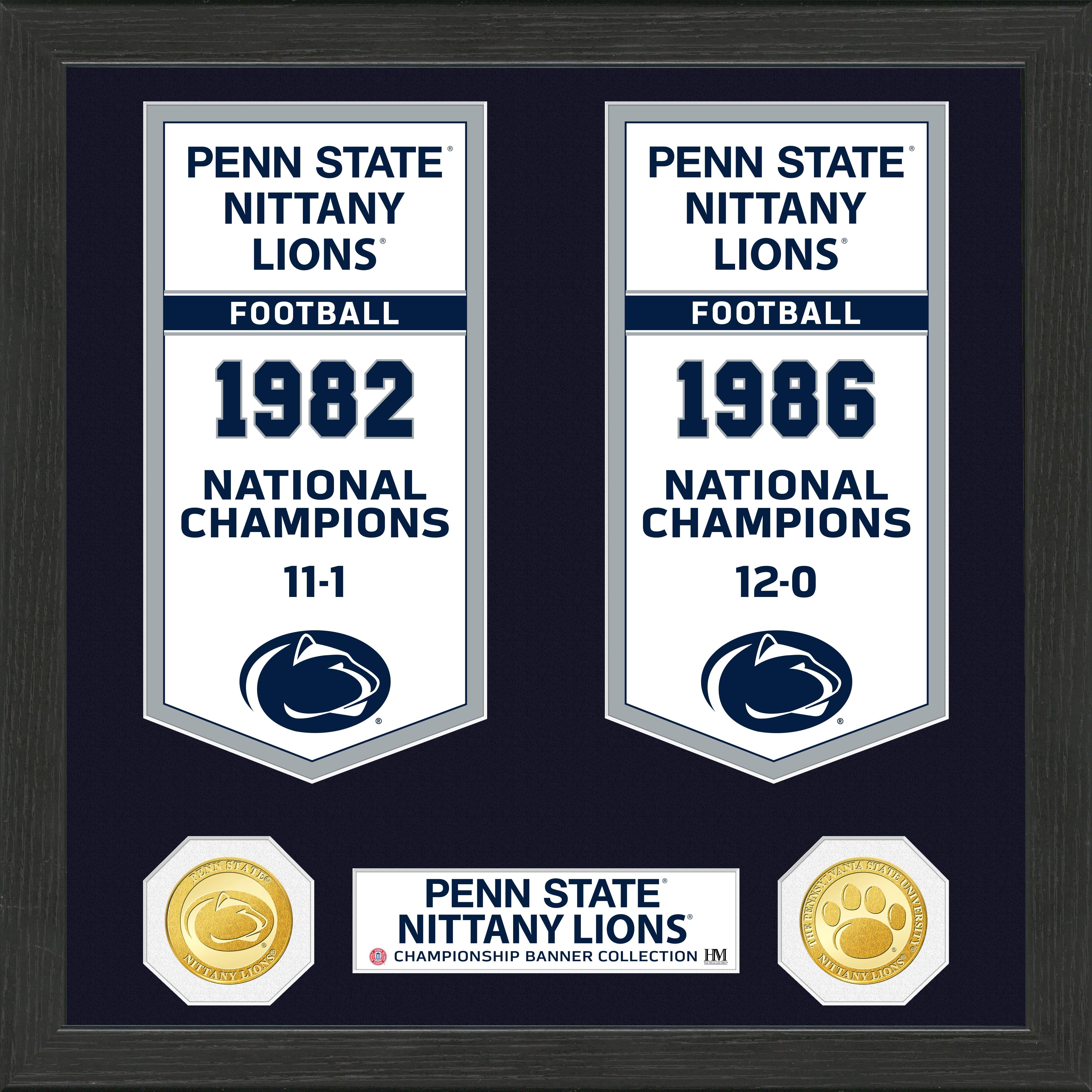 Penn State University Bronze Coin Banner Collection Photo Mint - Sports Collectibles, Sports Memorabilia, Sports Fan Shop, Sports Gifts