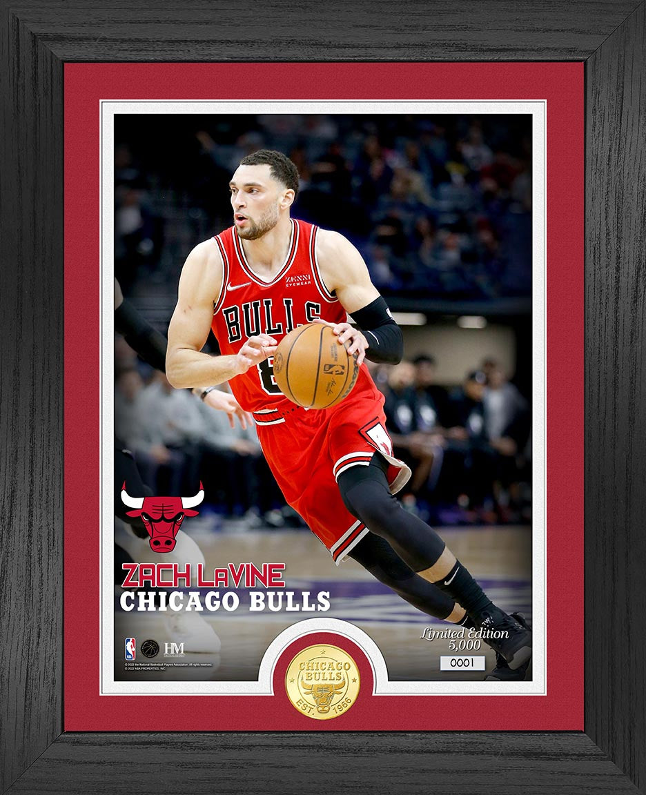 Zach LaVine Chicago Bulls Bronze Coin Photo Mint - Sports Collectibles, Sports Memorabilia, Sports Fan Shop, Sports Gifts