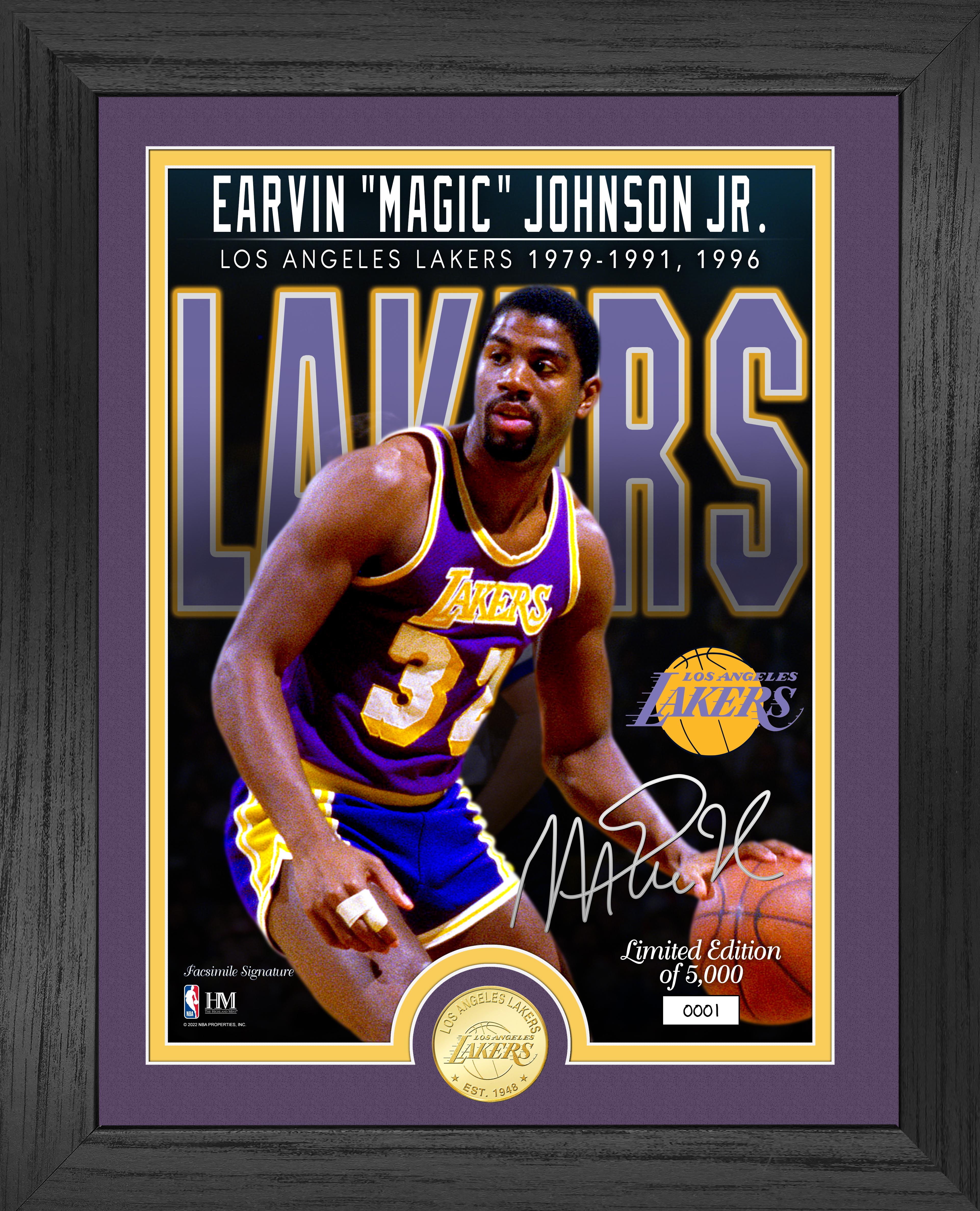 Magic Johnson Lakers Bronze Coin Photo Mint - Sports Collectibles, Sports Memorabilia, Sports Fan Shop, Sports Gifts