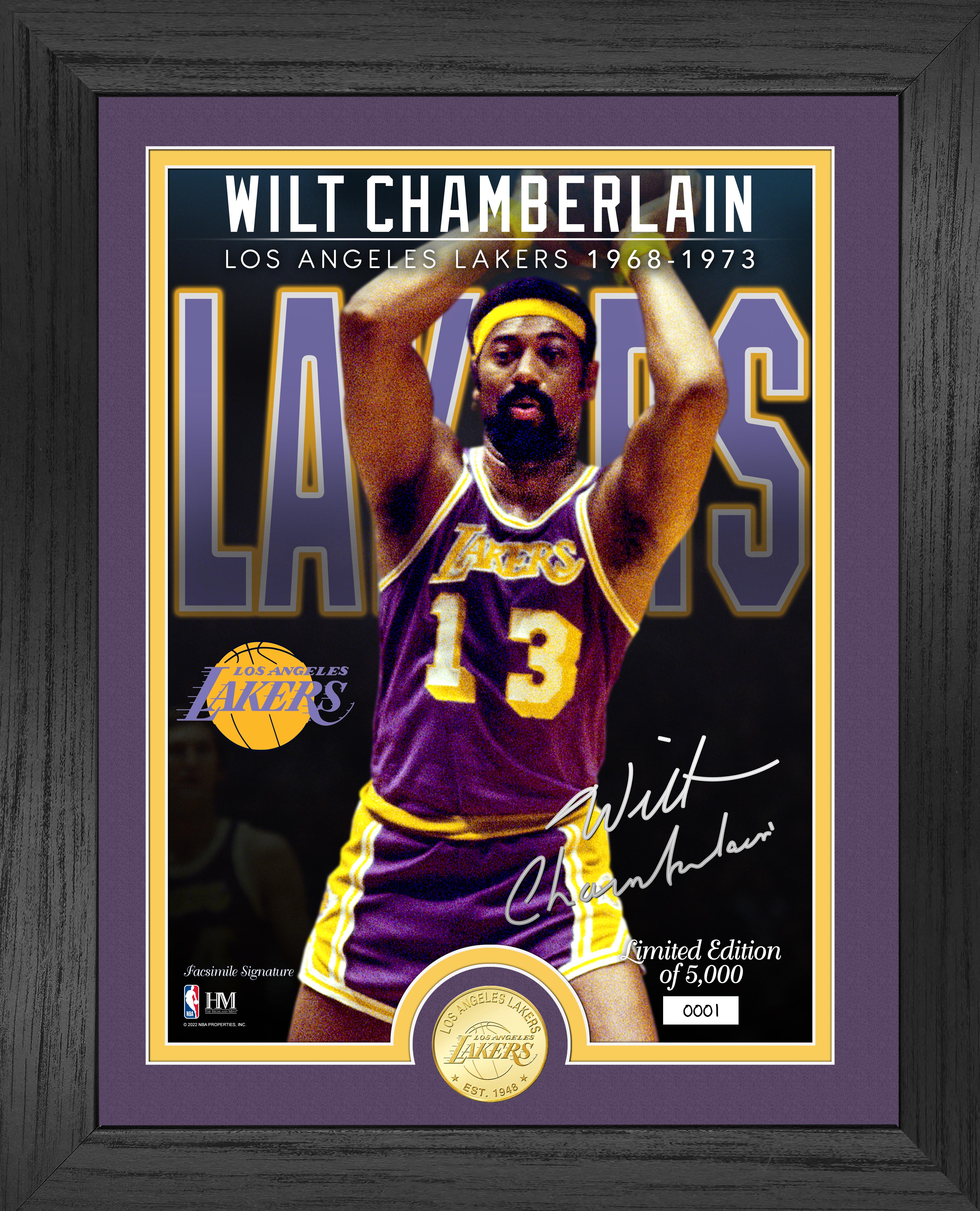 Wilt Chamberlain Lakers Bronze Coin Photo Mint - Sports Collectibles, Sports Memorabilia, Sports Fan Shop, Sports Gifts
