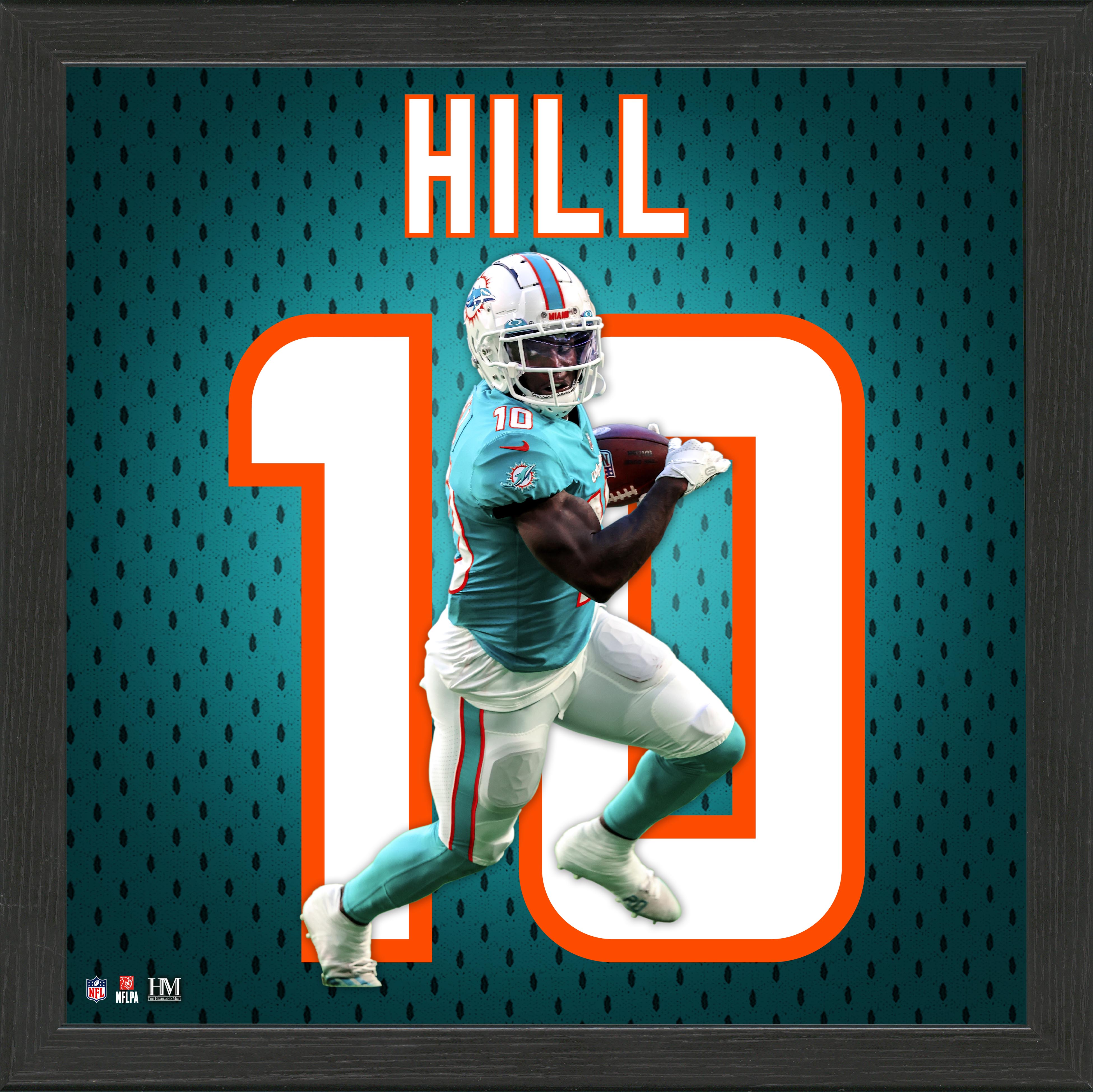 Tyreek Hill Jersey Impact Frame - Sports Collectibles, Sports Memorabilia, Sports Fan Shop, Sports Gifts