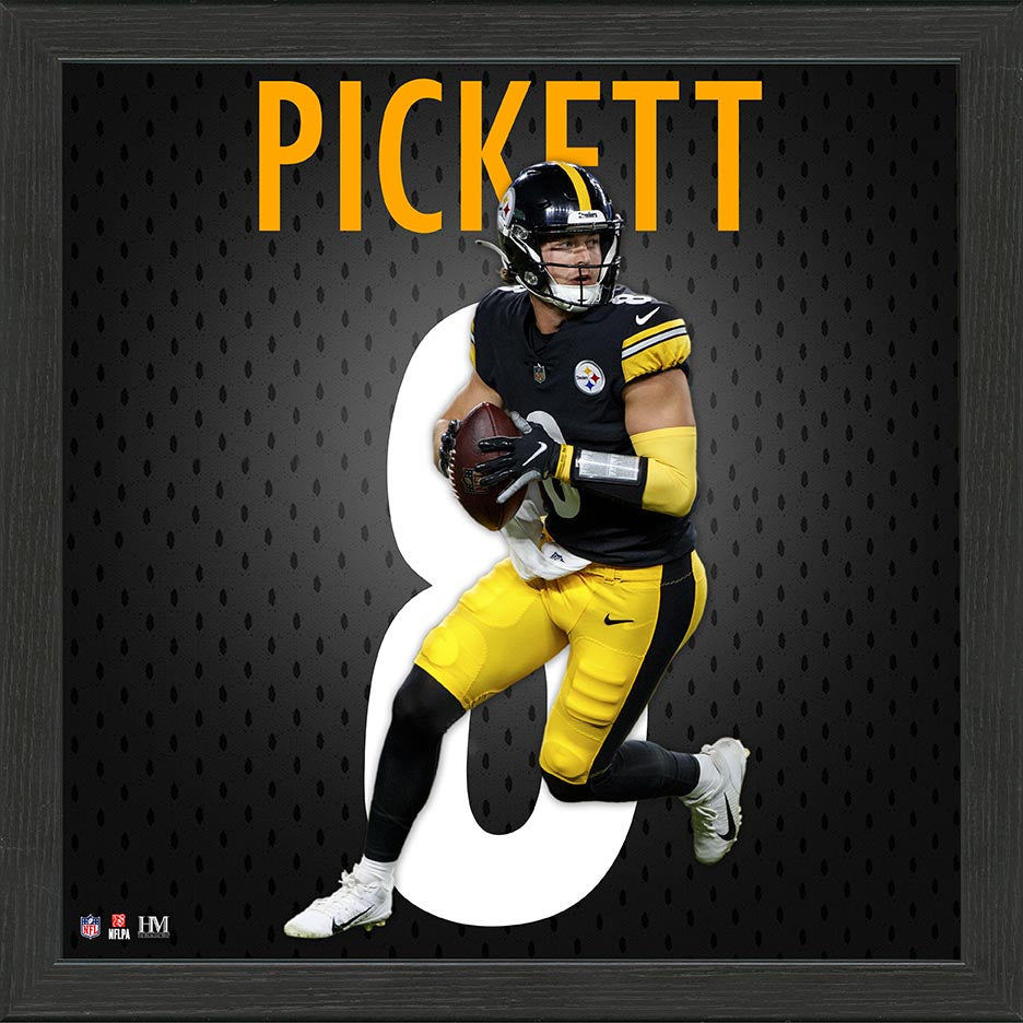 Kenny Pickett Steelers Impact Jersey Frame - Sports Collectibles, Sports Memorabilia, Sports Fan Shop, Sports Gifts