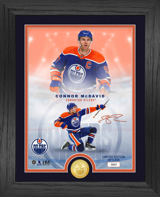 Edmonton Oilers Connor McDavid Legends Bronze Coin Photo Mint - Sports Collectibles, Sports Memorabilia, Sports Fan Shop, Sports Gifts