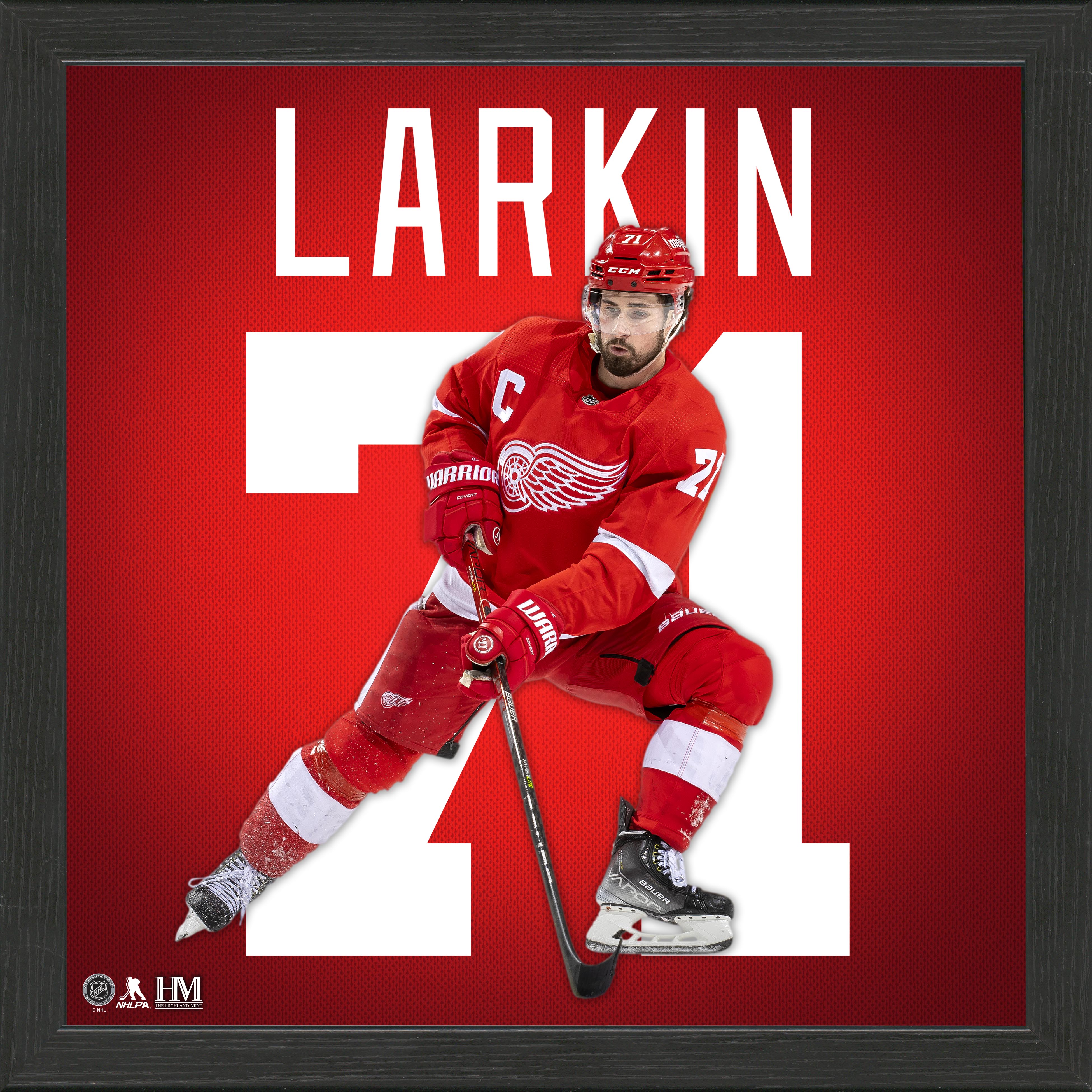 Dylan Larkin Detroit Red Wings IMPACT Jersey Frame - Sports Collectibles, Sports Memorabilia, Sports Fan Shop, Sports Gifts
