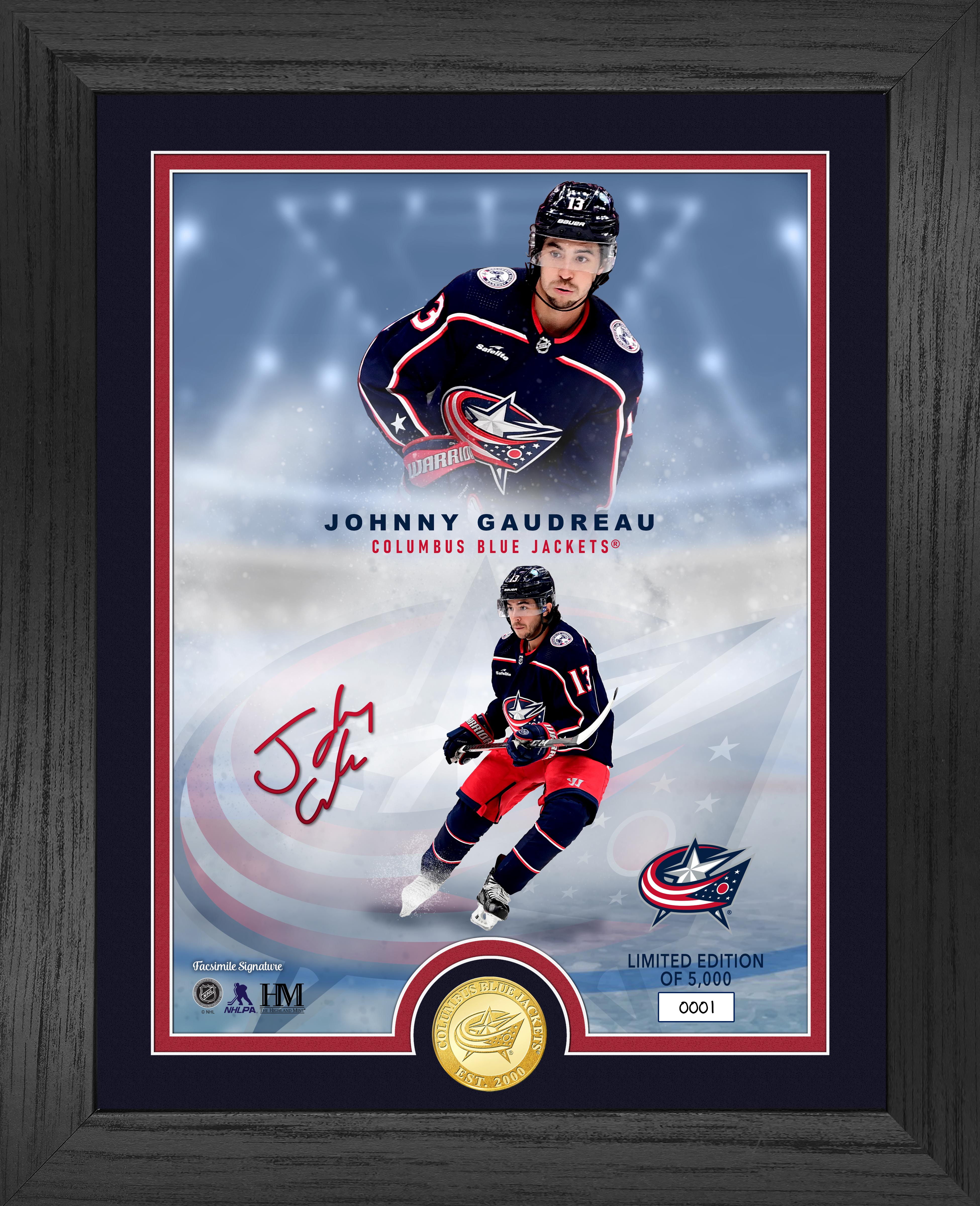 Columbus Blue Jackets Johnny Gaudreau Legends Bronze Coin Photo Mint - Sports Collectibles, Sports Memorabilia, Sports Fan Shop, Sports Gifts