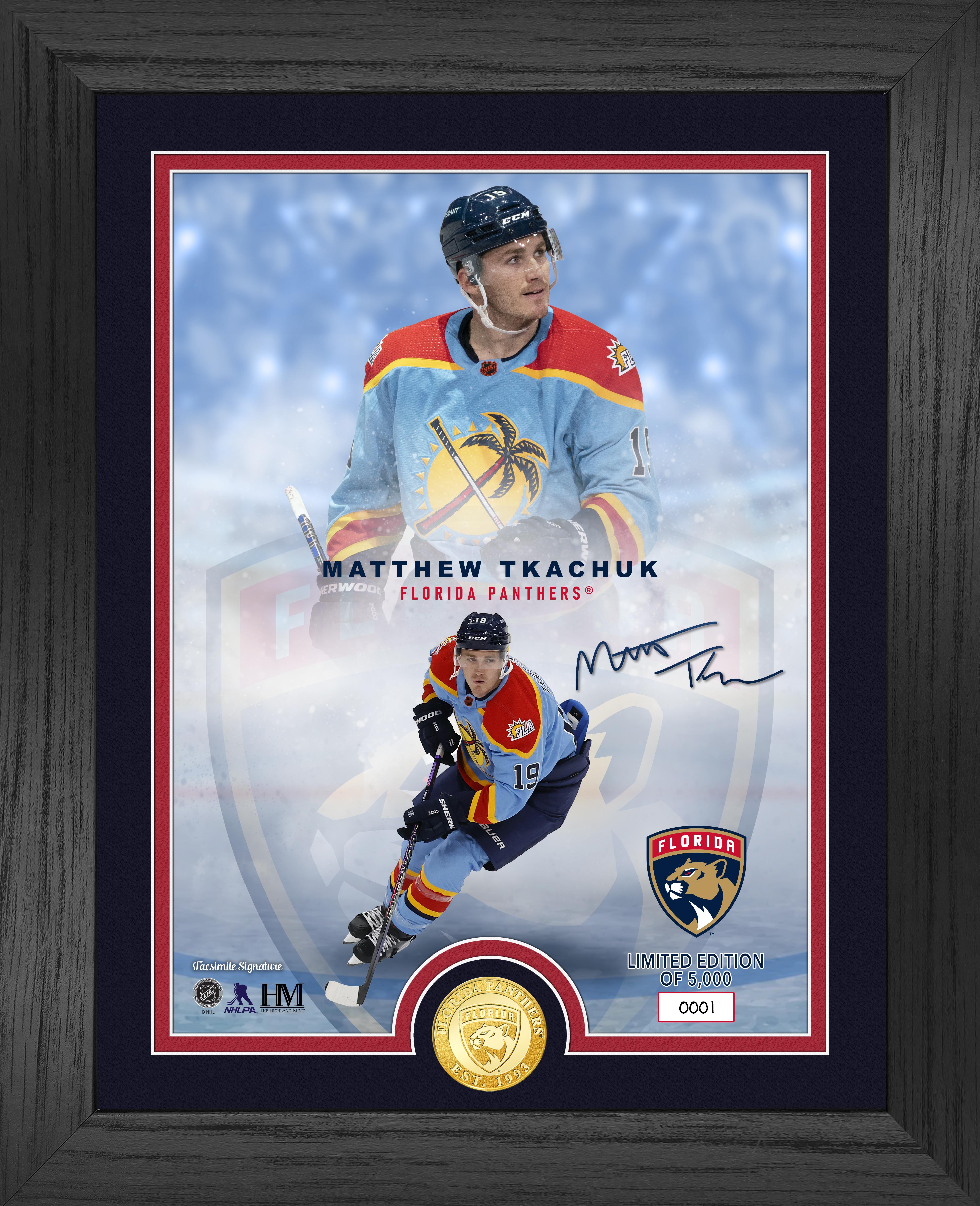 Florida Panthers Matthew Tkachuk Legends Bronze Coin Photo Mint - Sports Collectibles, Sports Memorabilia, Sports Fan Shop, Sports Gifts