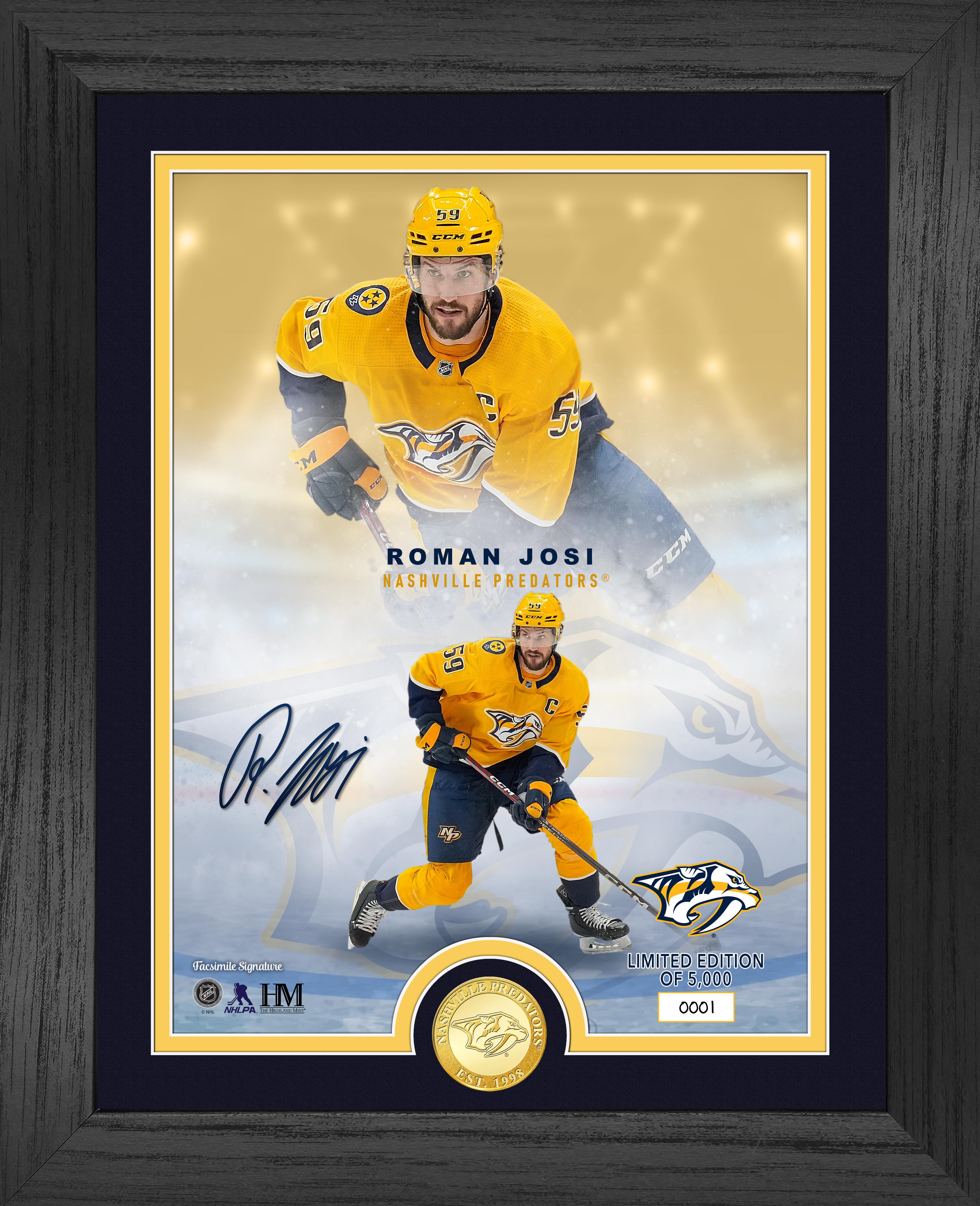 Nashville Predators Roman Josi Legends Bronze Coin Photo Mint - Sports Collectibles, Sports Memorabilia, Sports Fan Shop, Sports Gifts