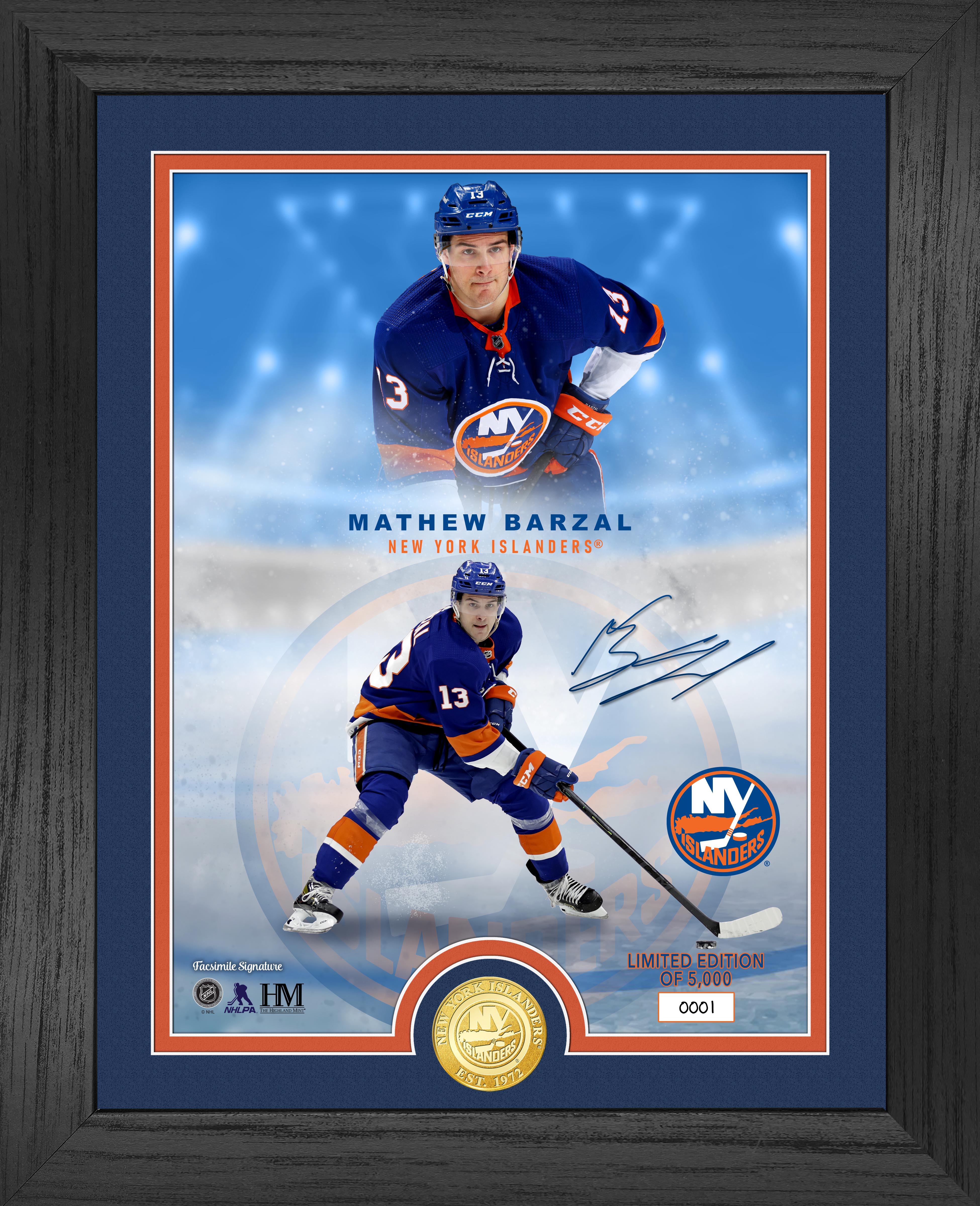 New York Islanders Matthew Barzal Legends Bronze Coin Photo Mint - Sports Collectibles, Sports Memorabilia, Sports Fan Shop, Sports Gifts