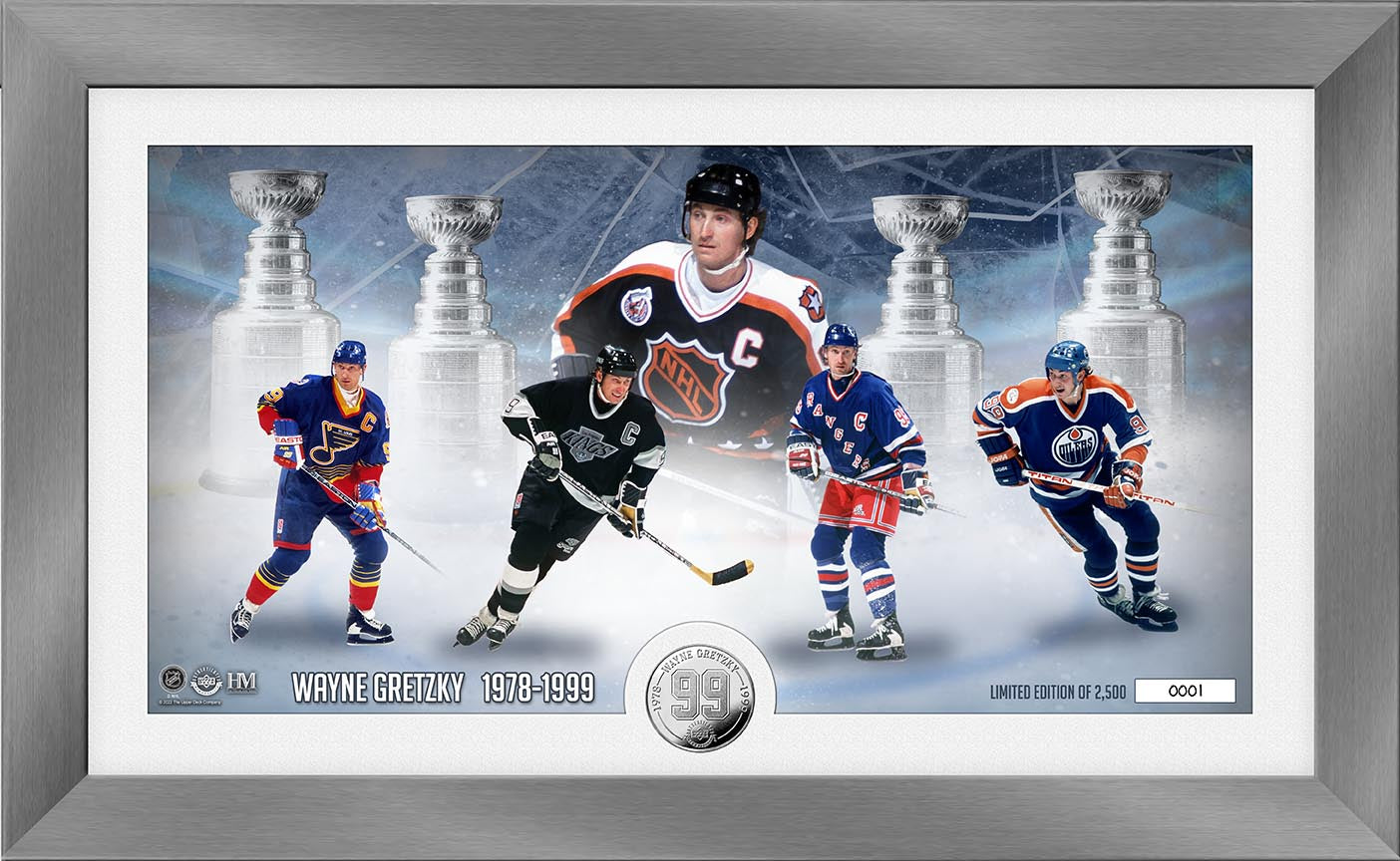 Wayne Gretzky The Great One Silver Coin Pano Photo Mint - Sports Collectibles, Sports Memorabilia, Sports Fan Shop, Sports Gifts