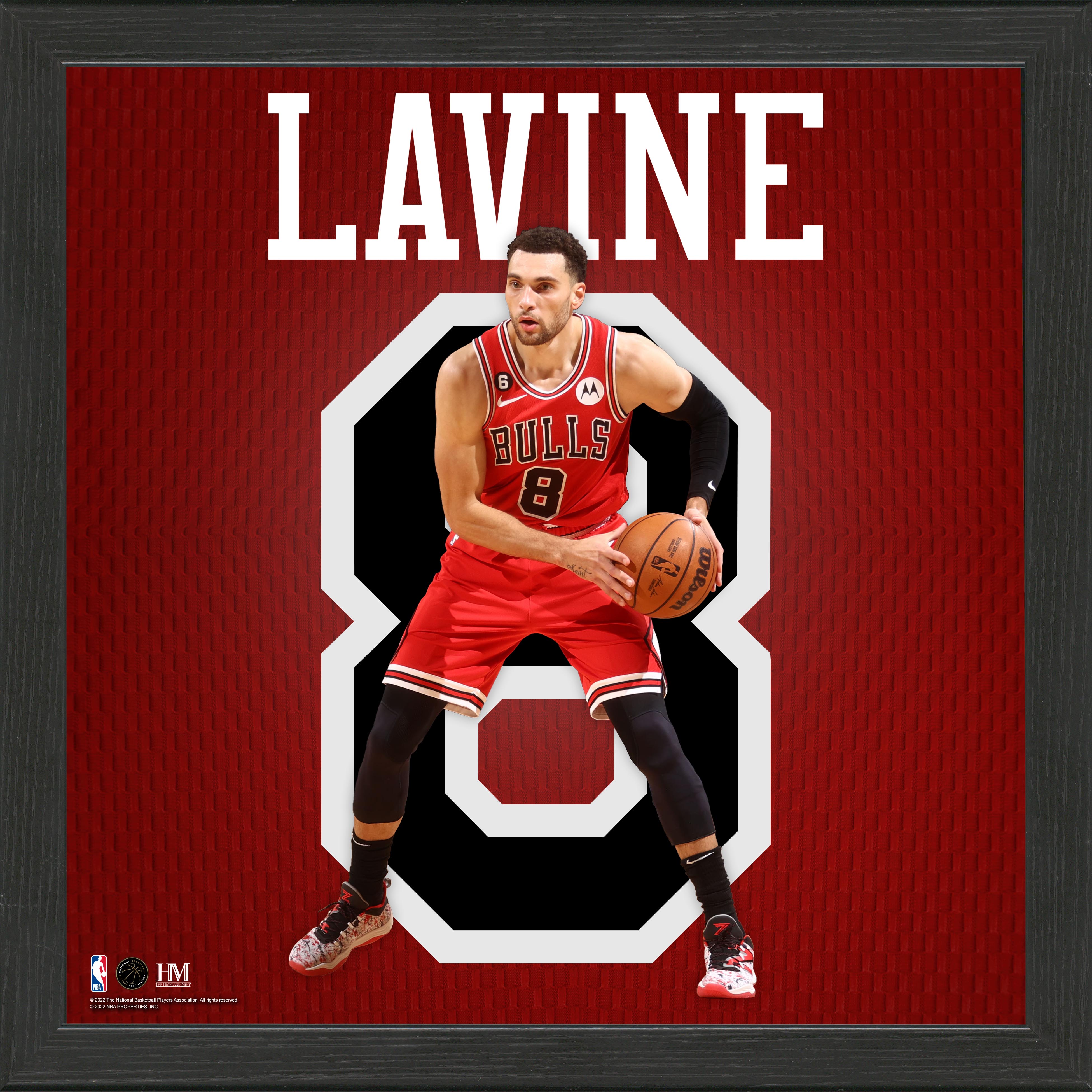 Zach Lavine Impact Jersey Frame - Sports Collectibles, Sports Memorabilia, Sports Fan Shop, Sports Gifts