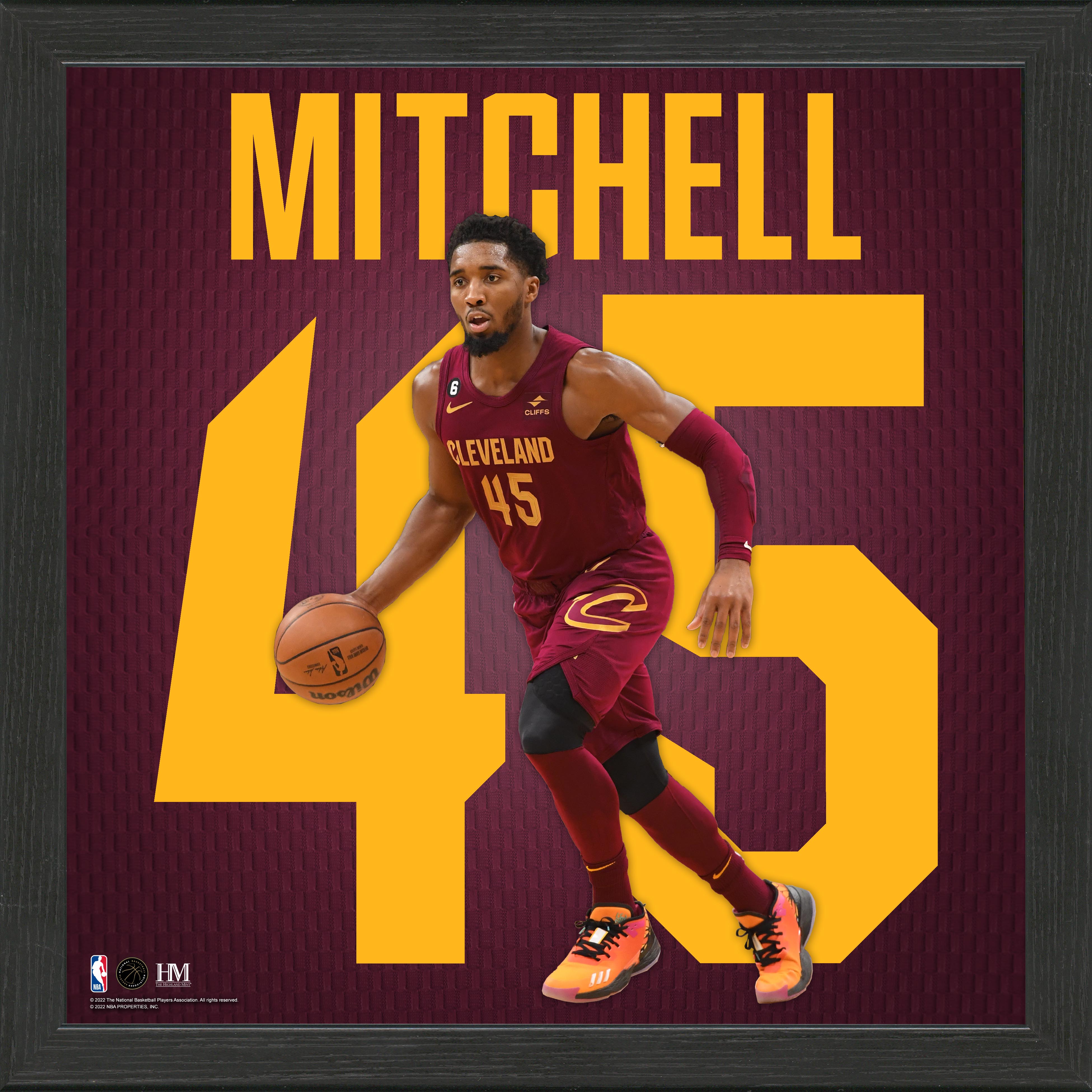Donovan Mitchell Impact Jersey Frame - Sports Collectibles, Sports Memorabilia, Sports Fan Shop, Sports Gifts
