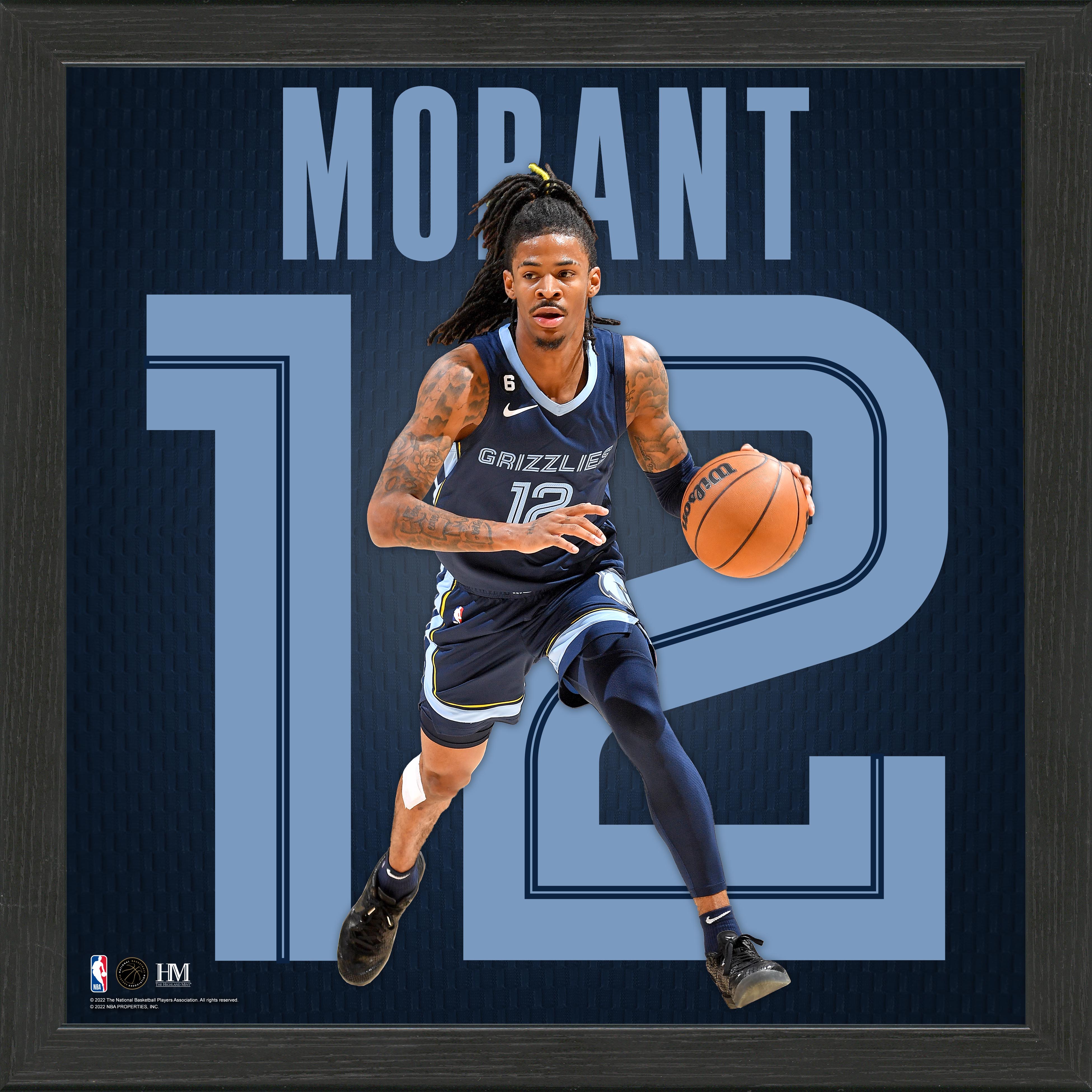 Ja Morant Impact Jersey Frame - Sports Collectibles, Sports Memorabilia, Sports Fan Shop, Sports Gifts