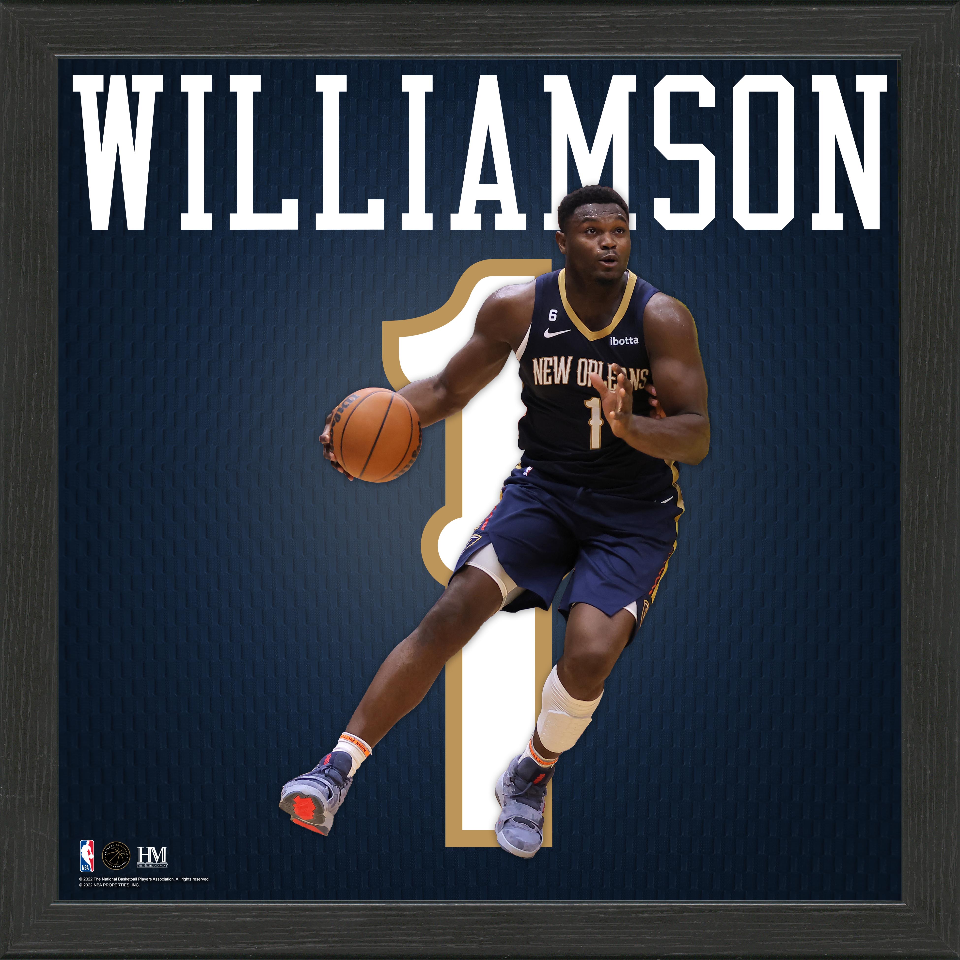 Zion Williamson Impact Jersey Frame - Sports Collectibles, Sports Memorabilia, Sports Fan Shop, Sports Gifts