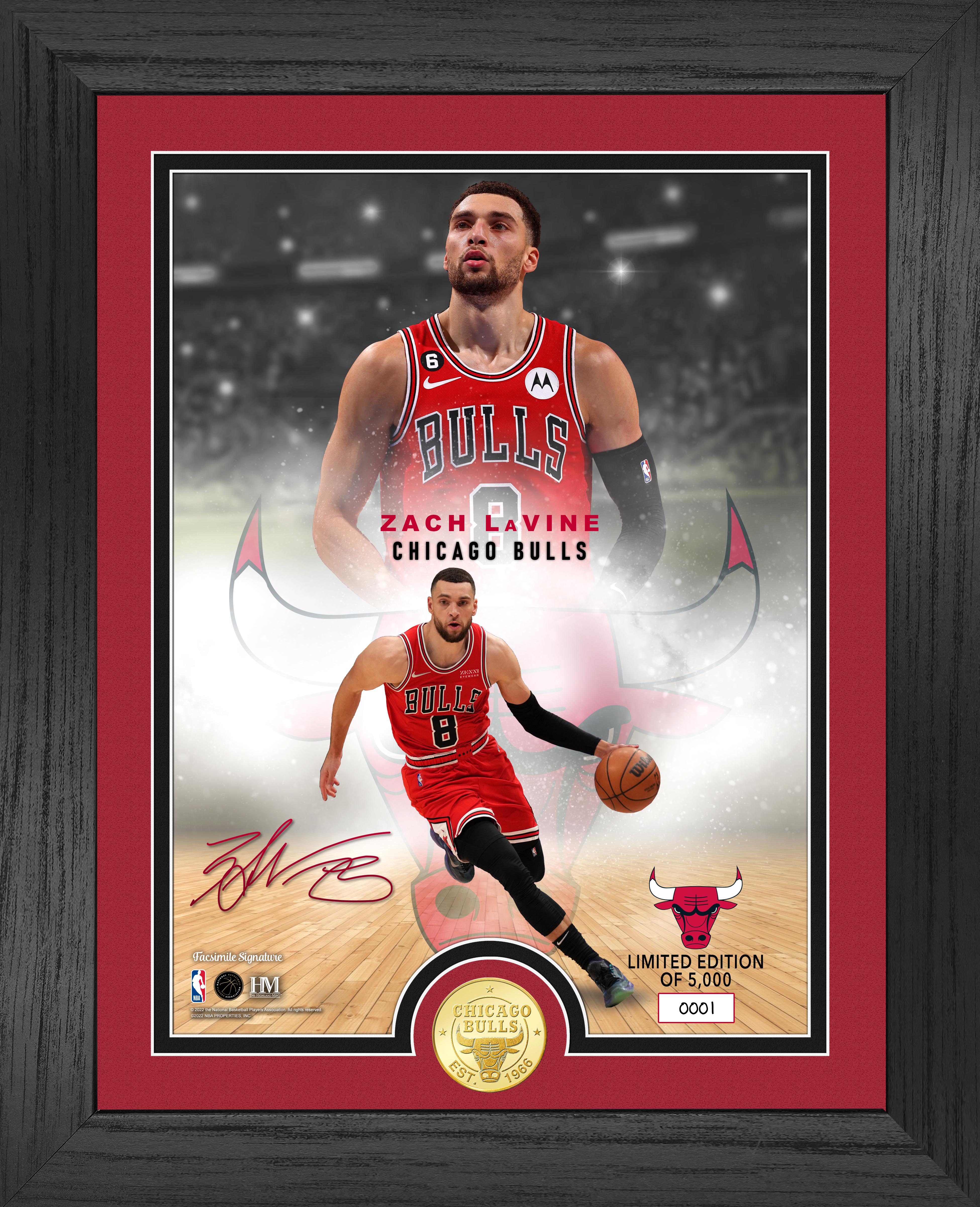 Zach Lavine Legends Bronze Coin Photo Mint - Sports Collectibles, Sports Memorabilia, Sports Fan Shop, Sports Gifts