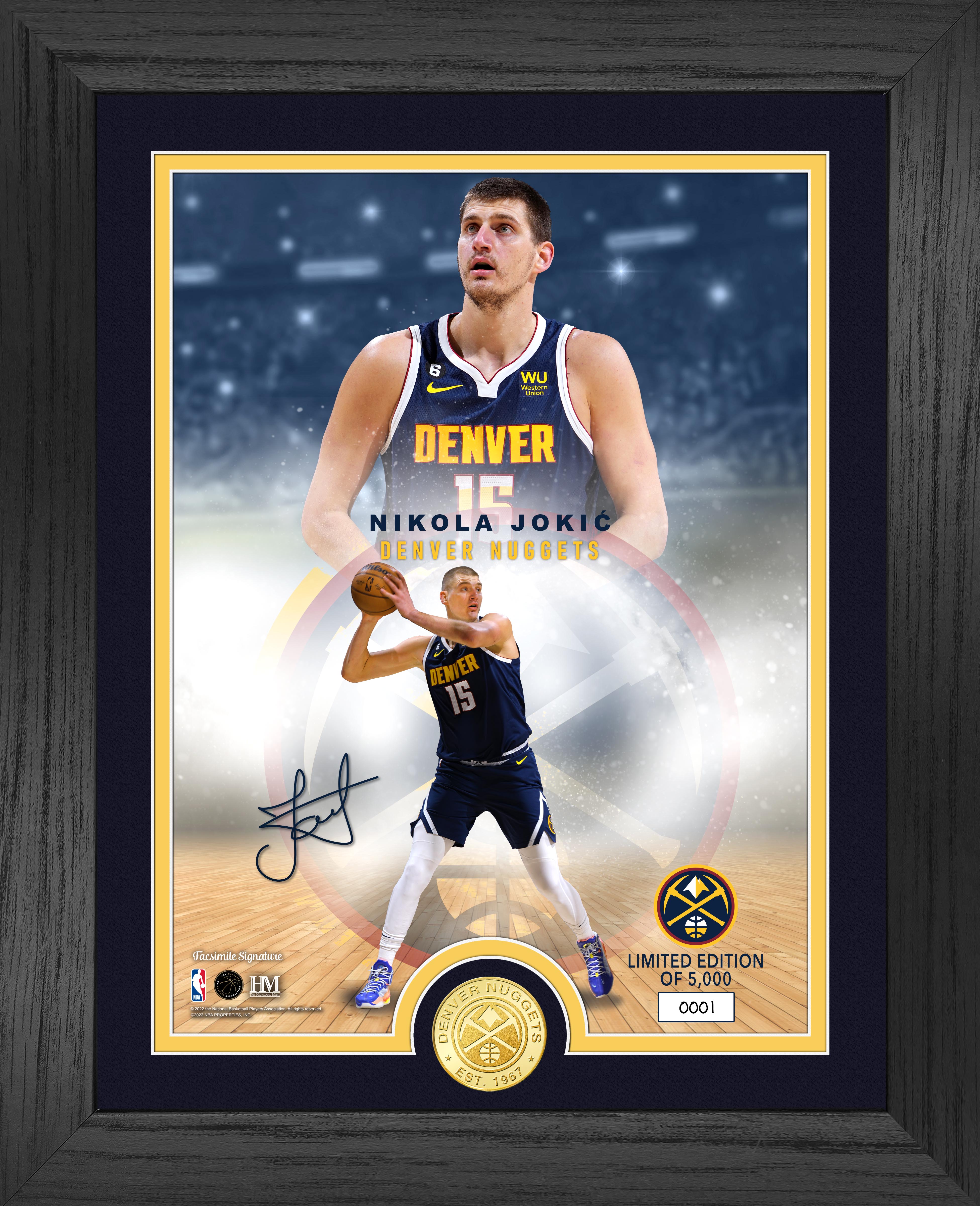 Nikola Jokic Legends Bronze Coin Photo Mint - Sports Collectibles, Sports Memorabilia, Sports Fan Shop, Sports Gifts
