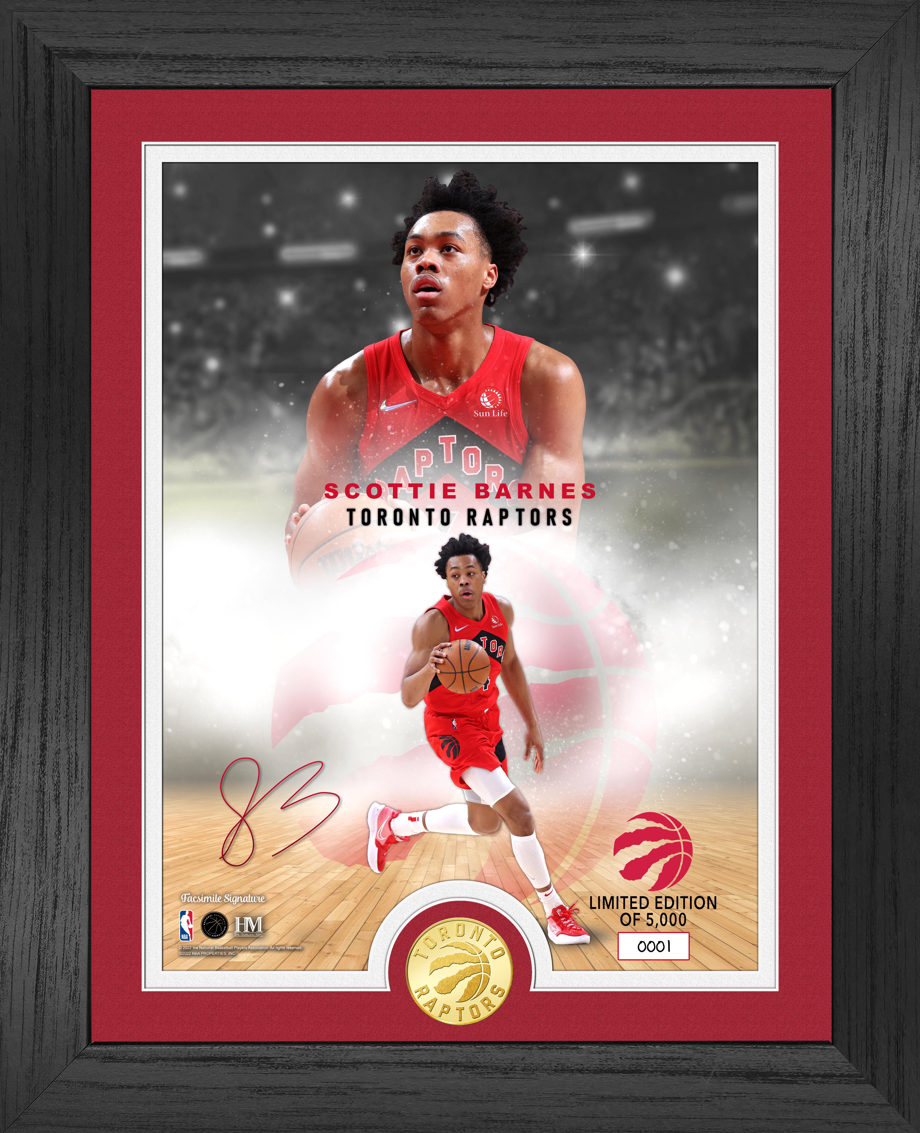 Scottie Barnes Legends Bronze Coin Photo Mint - Sports Collectibles, Sports Memorabilia, Sports Fan Shop, Sports Gifts
