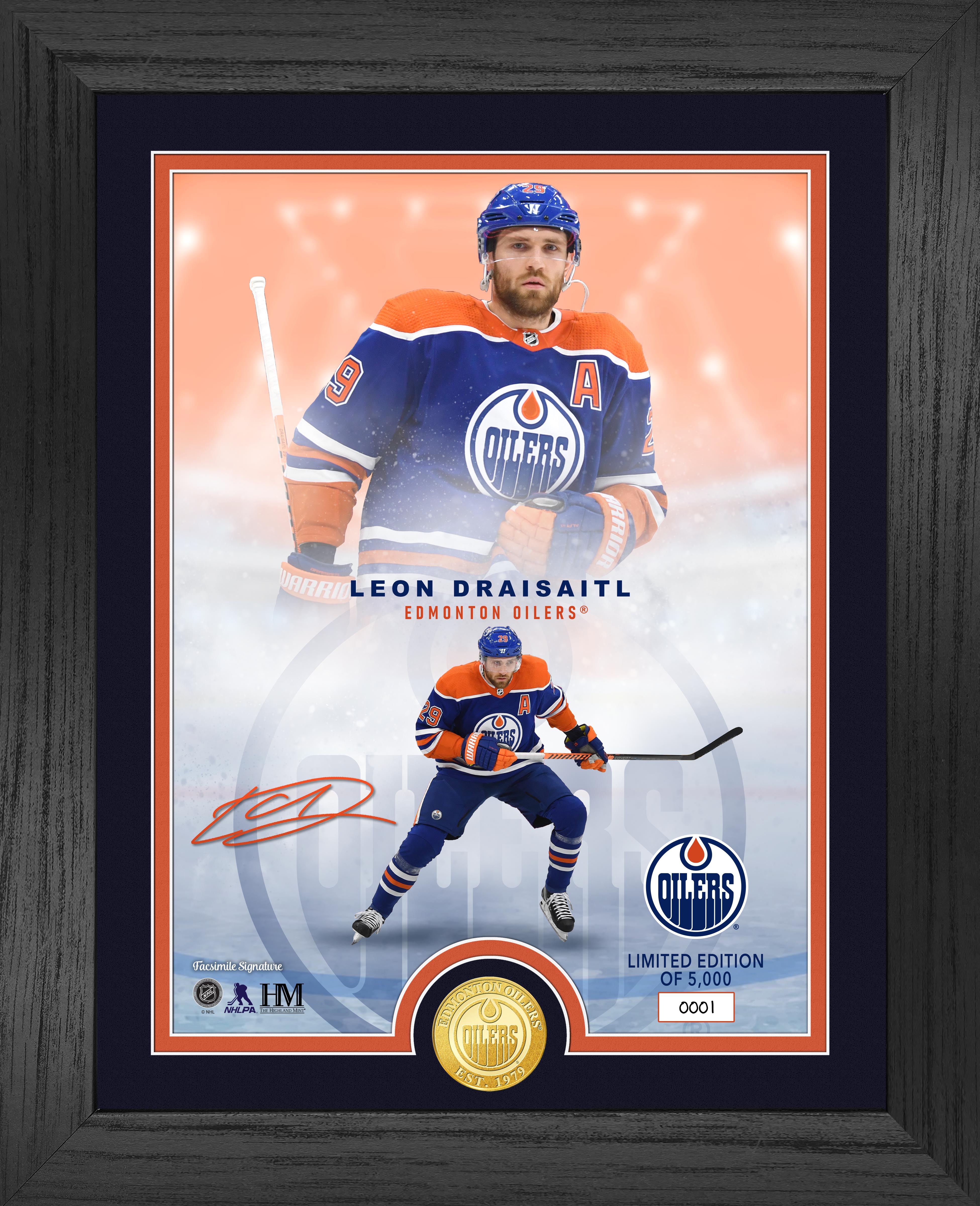 Edmonton Oilers Leon Draisaitl Legends Bronze Coin Photo Mint - Sports Collectibles, Sports Memorabilia, Sports Fan Shop, Sports Gifts