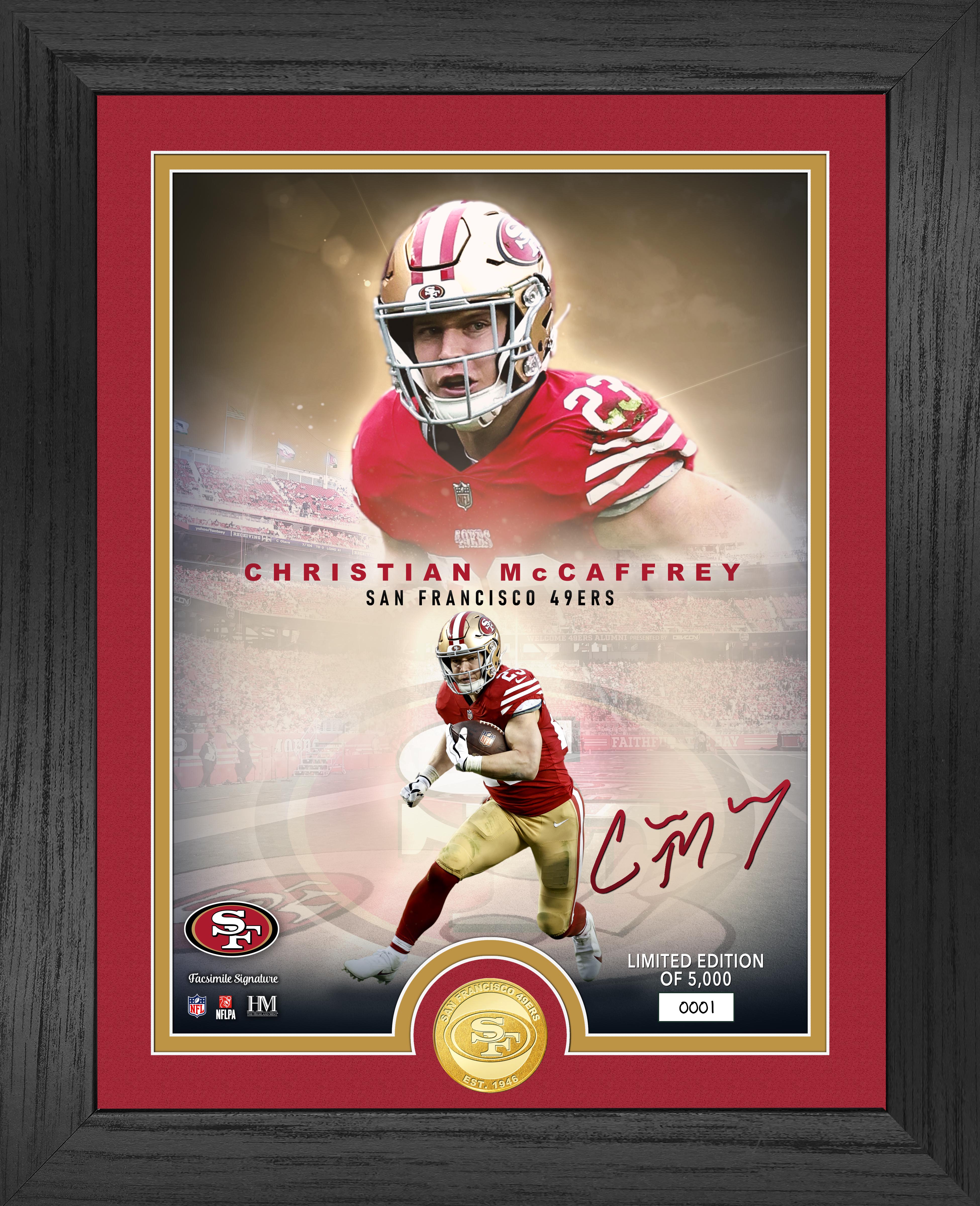Christian McCaffrey Legends Bronze Coin Photo Mint - Sports Collectibles, Sports Memorabilia, Sports Fan Shop, Sports Gifts