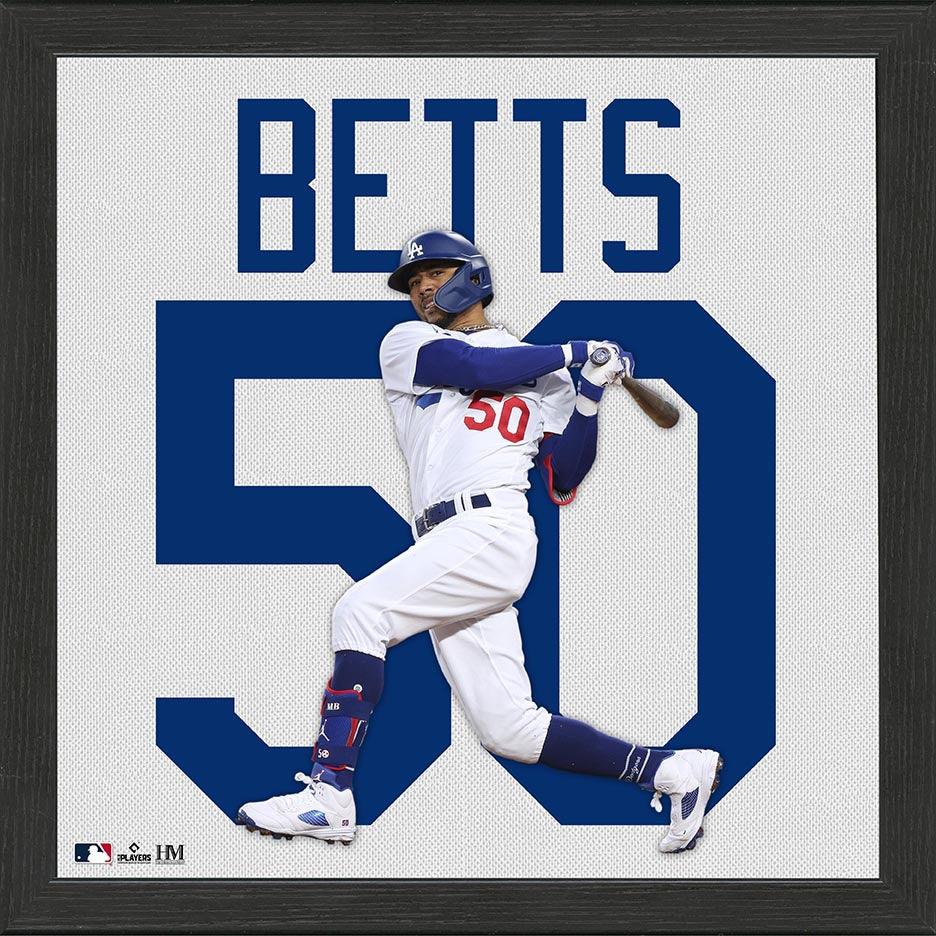Mookie Betts Los Angeles Dodgers IMPACT Jersey Frame - Sports Collectibles, Sports Memorabilia, Sports Fan Shop, Sports Gifts