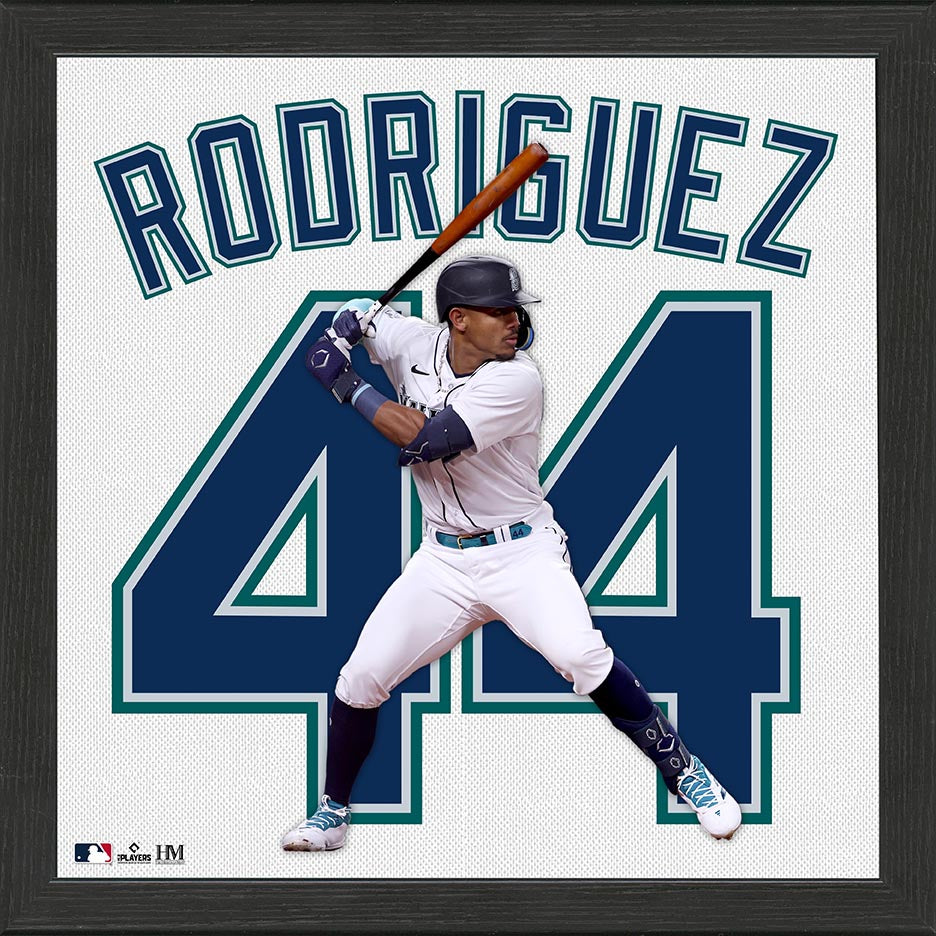 Julio Rodriguez Seattle Mariners IMPACT Jersey Frame - Sports Collectibles, Sports Memorabilia, Sports Fan Shop, Sports Gifts
