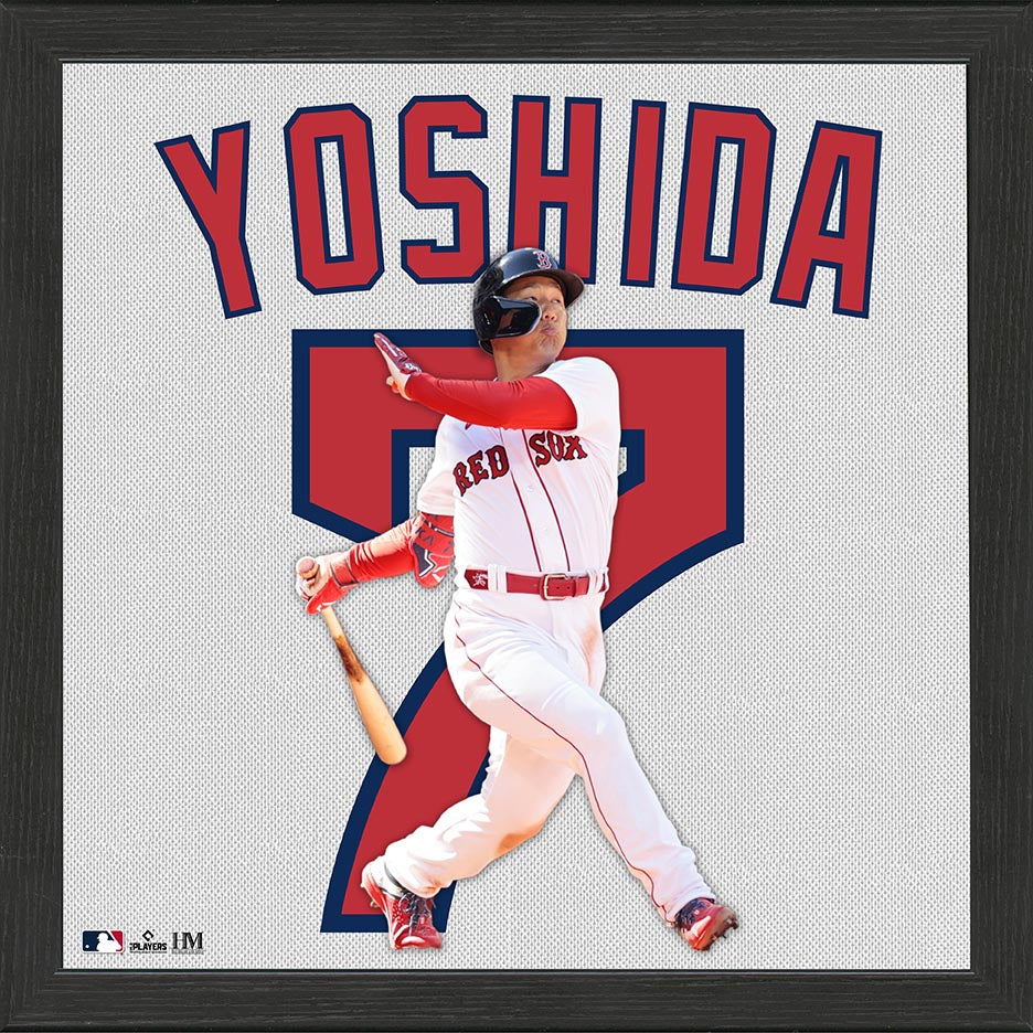 Masataka Yoshida Boston Red Sox IMPACT Jersey Frame - Sports Collectibles, Sports Memorabilia, Sports Fan Shop, Sports Gifts