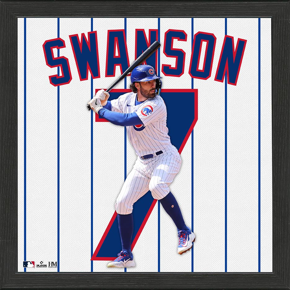 Dansby Swanson Chicago Cubs IMPACT Jersey Frame - Sports Collectibles, Sports Memorabilia, Sports Fan Shop, Sports Gifts